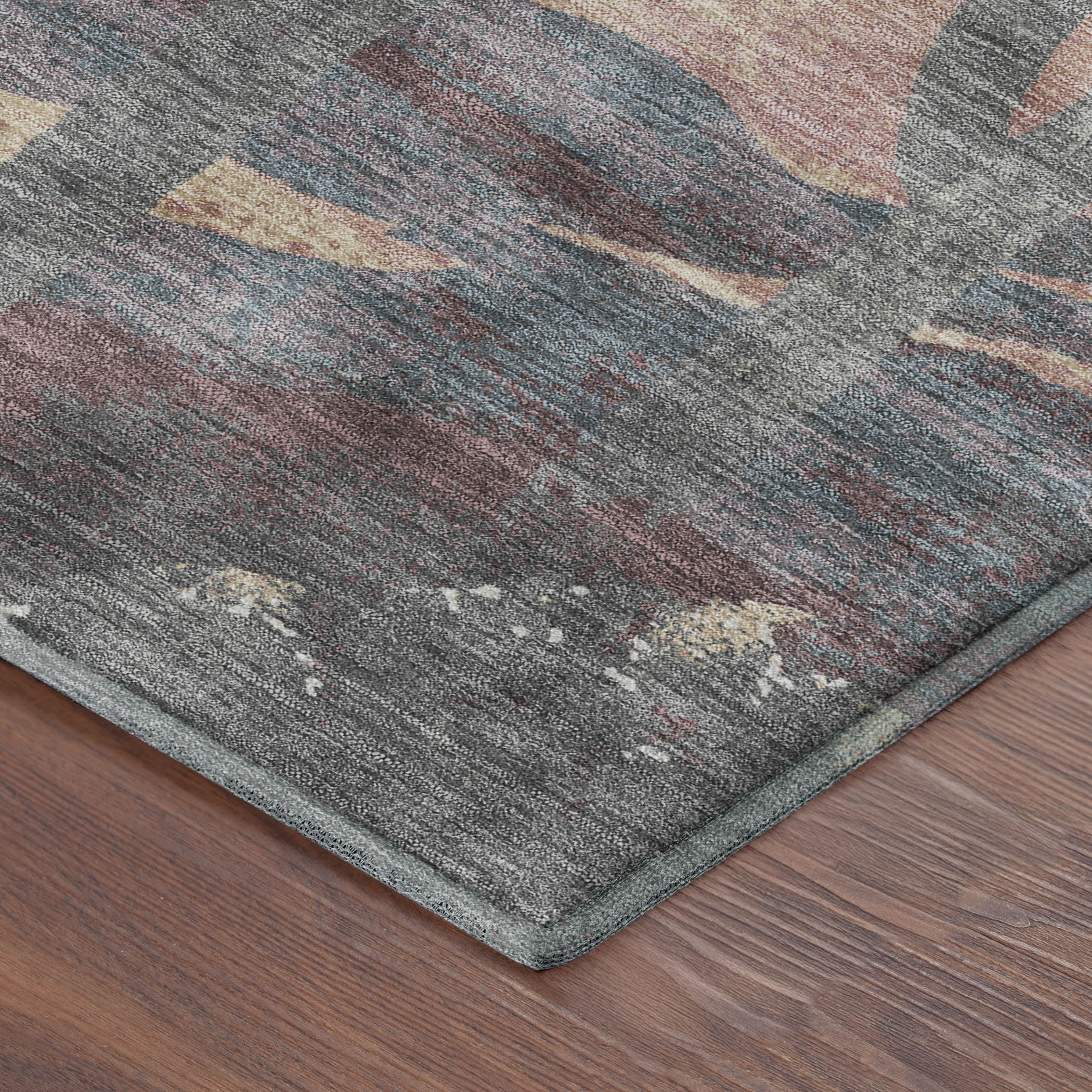 Cartagena Machine Washable Transitional Copper Orange Rug 1'8" x 2'6" #shape_Rectangle