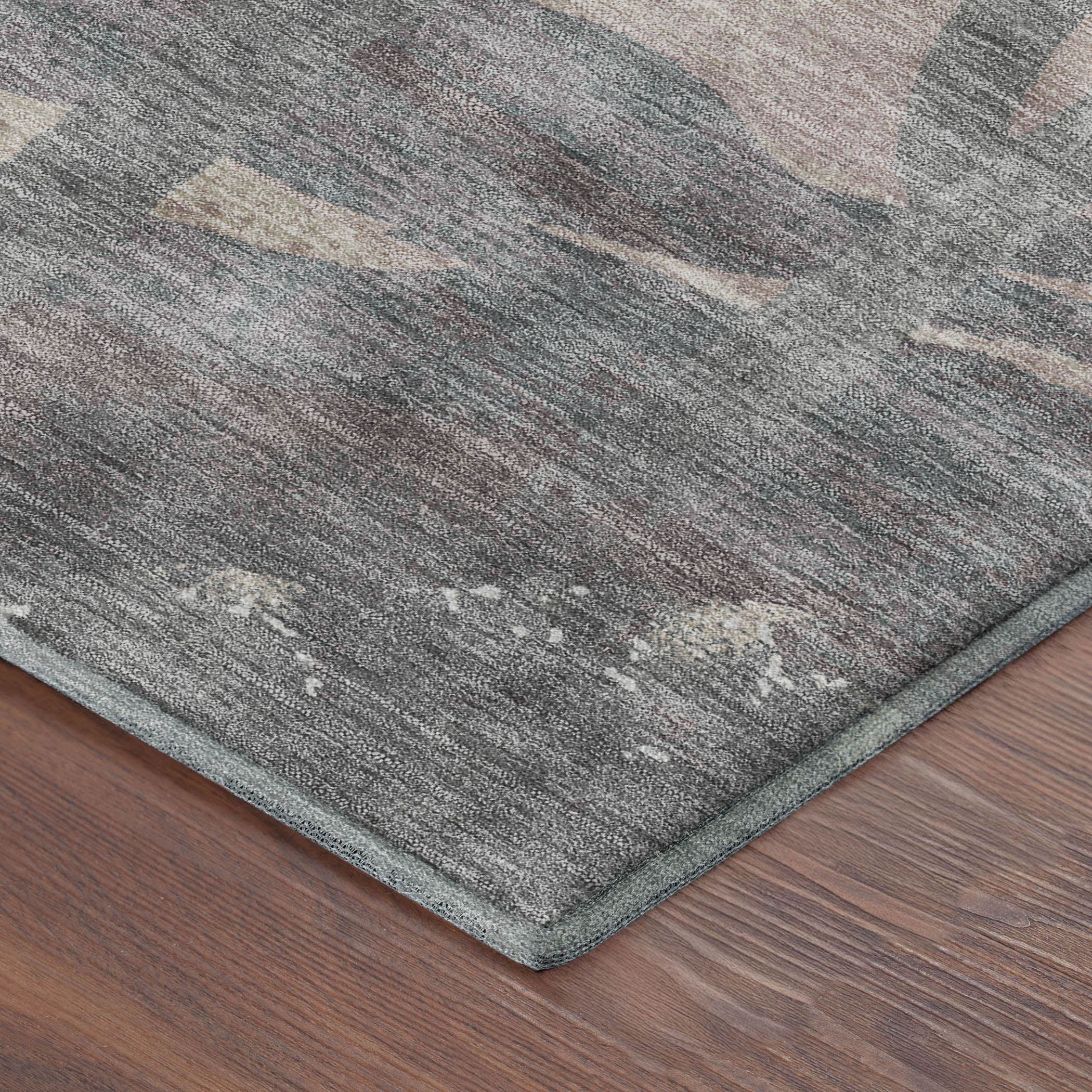 Cartagena Machine Washable Transitional Taupe Brown Rug 1'8" x 2'6" #shape_Rectangle