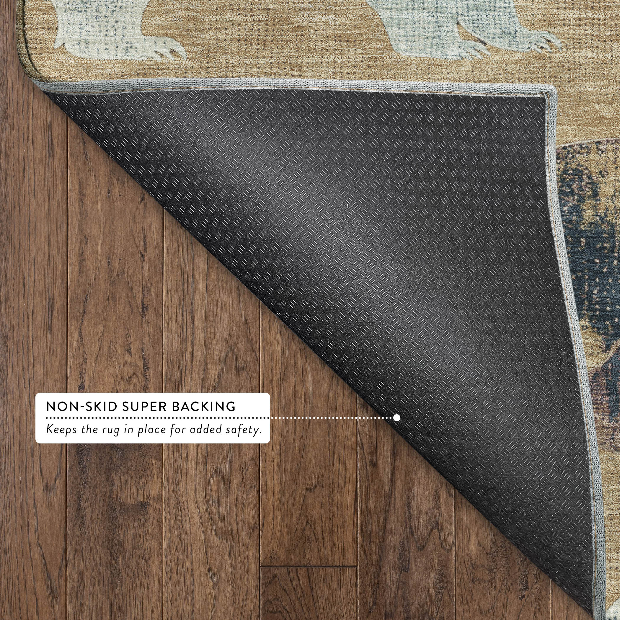 Porto Machine Washable Transitional Gold Rug 1'8" x 2'6" #shape_Rectangle