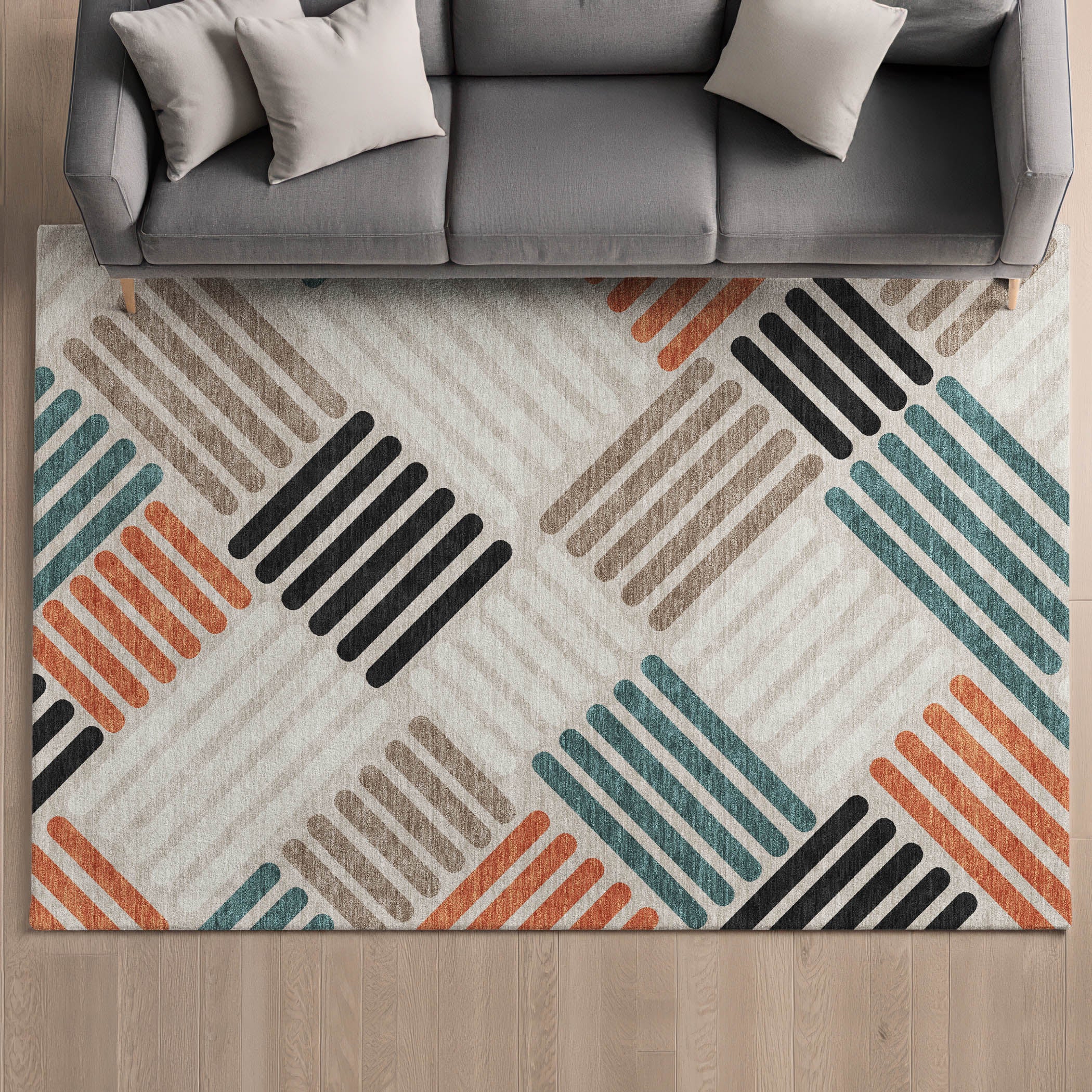 Tbilisi Machine Washable Transitional Dune Ivory Rug 3' x 5' #shape_Rectangle