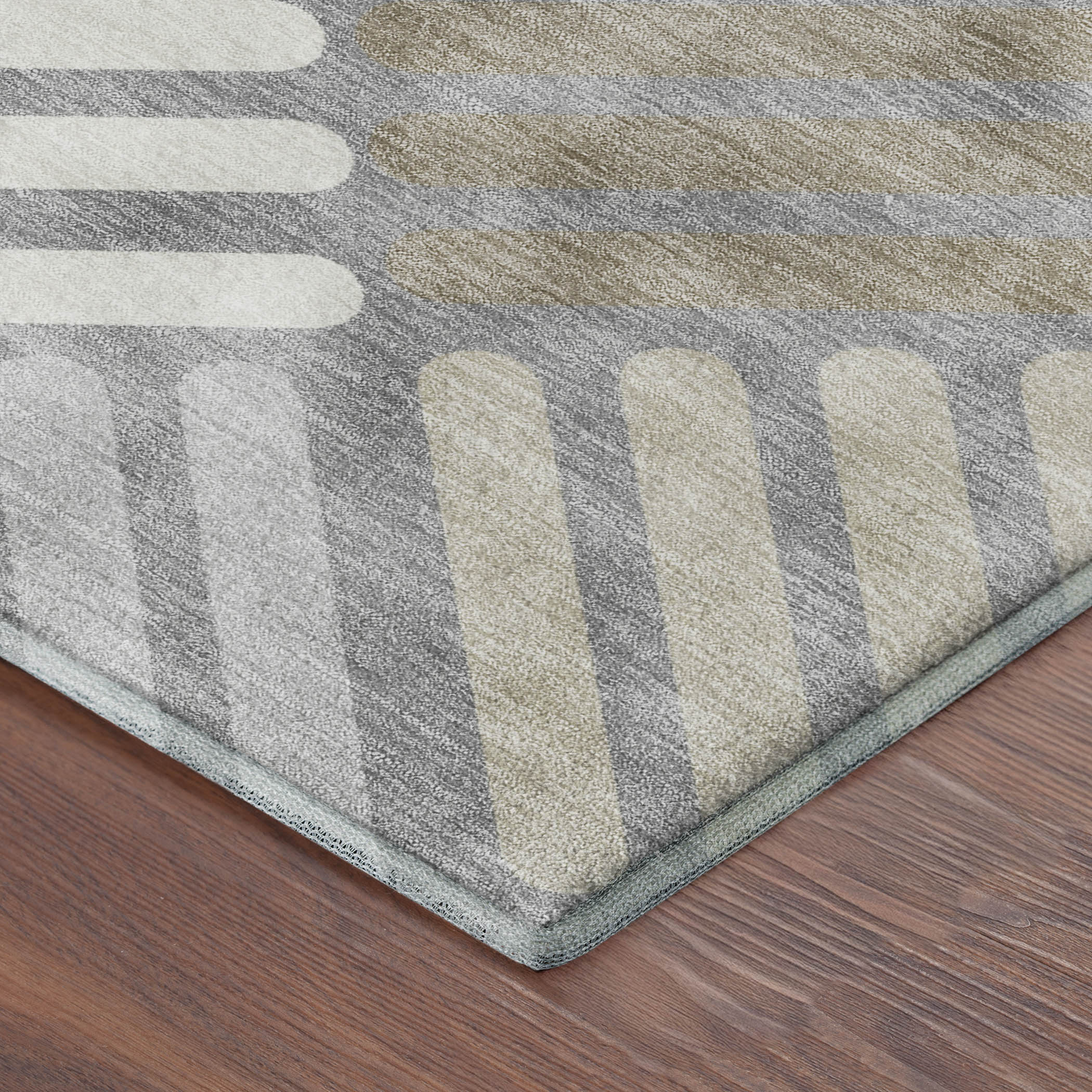 Tbilisi Machine Washable Transitional Gray Rug 1'8" x 2'6" #shape_Rectangle