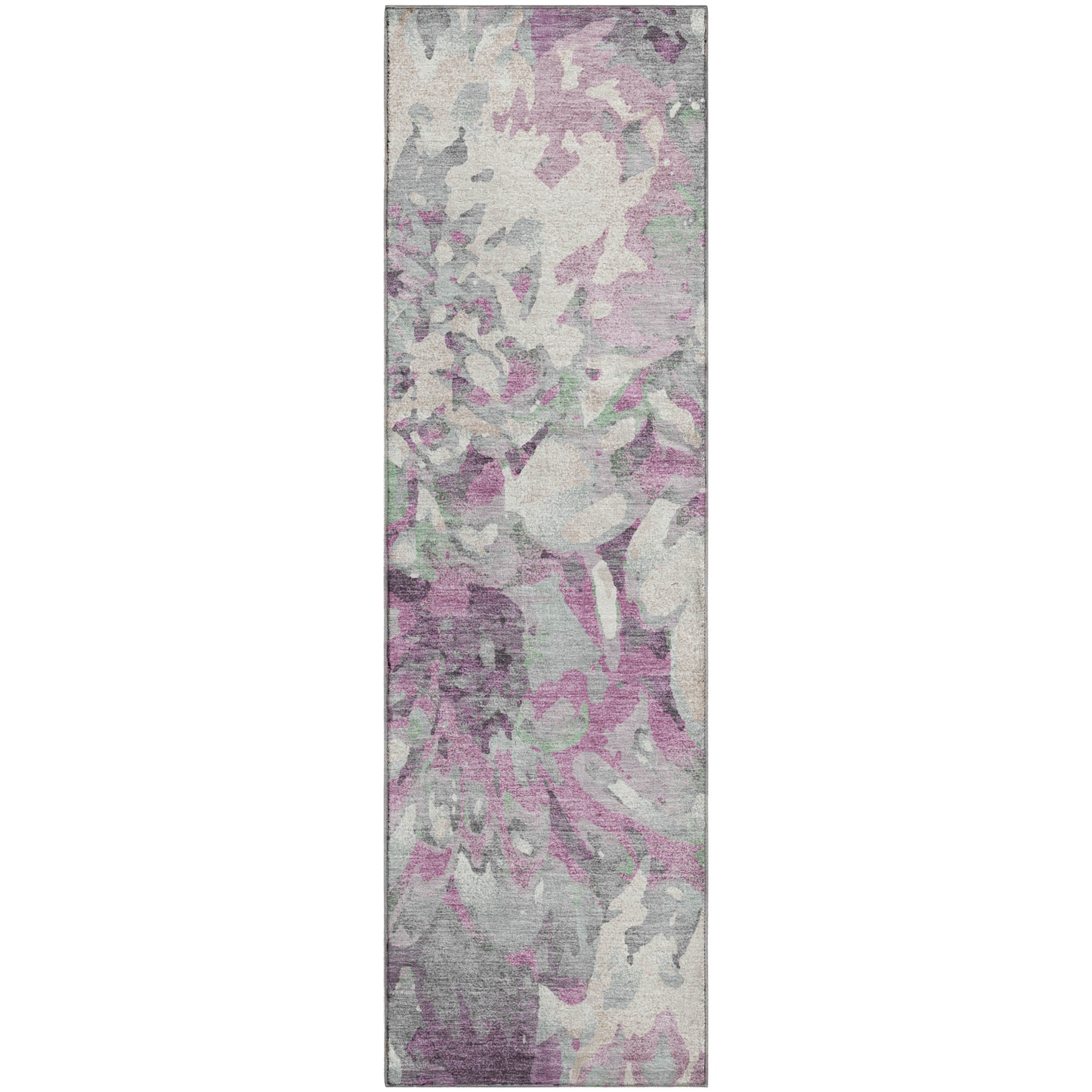 Lima Machine Washable Transitional Blush Pink Rug 2'3" x 7'6" #shape_Runner