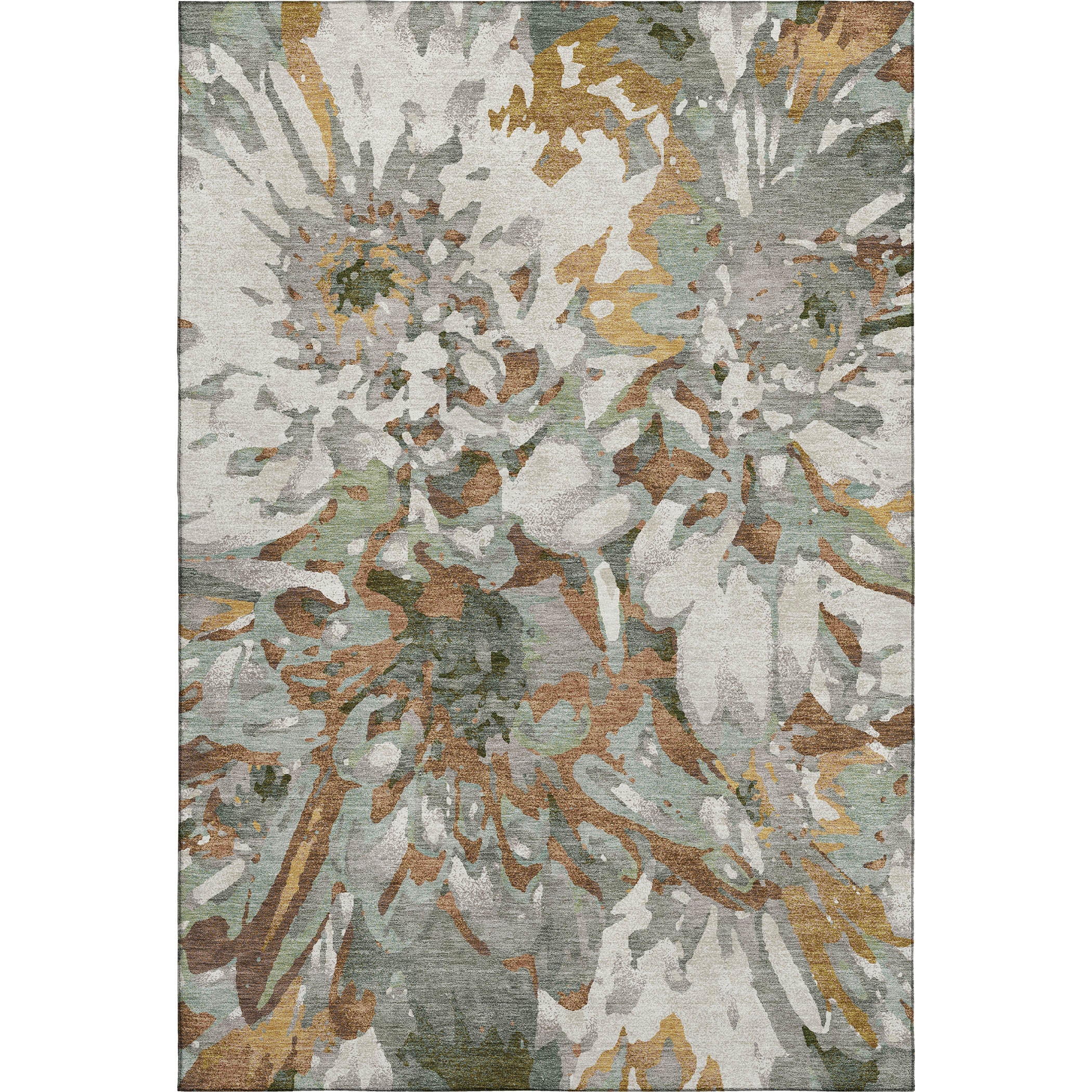 Lima Machine Washable Transitional Copper Orange Rug 3' x 5' #shape_Rectangle