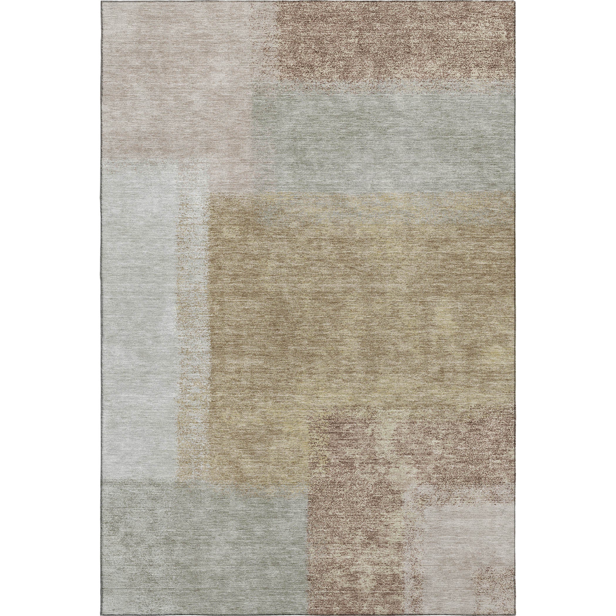 Prague Machine Washable Contemporary Gold Rug 3' x 5' #shape_Rectangle