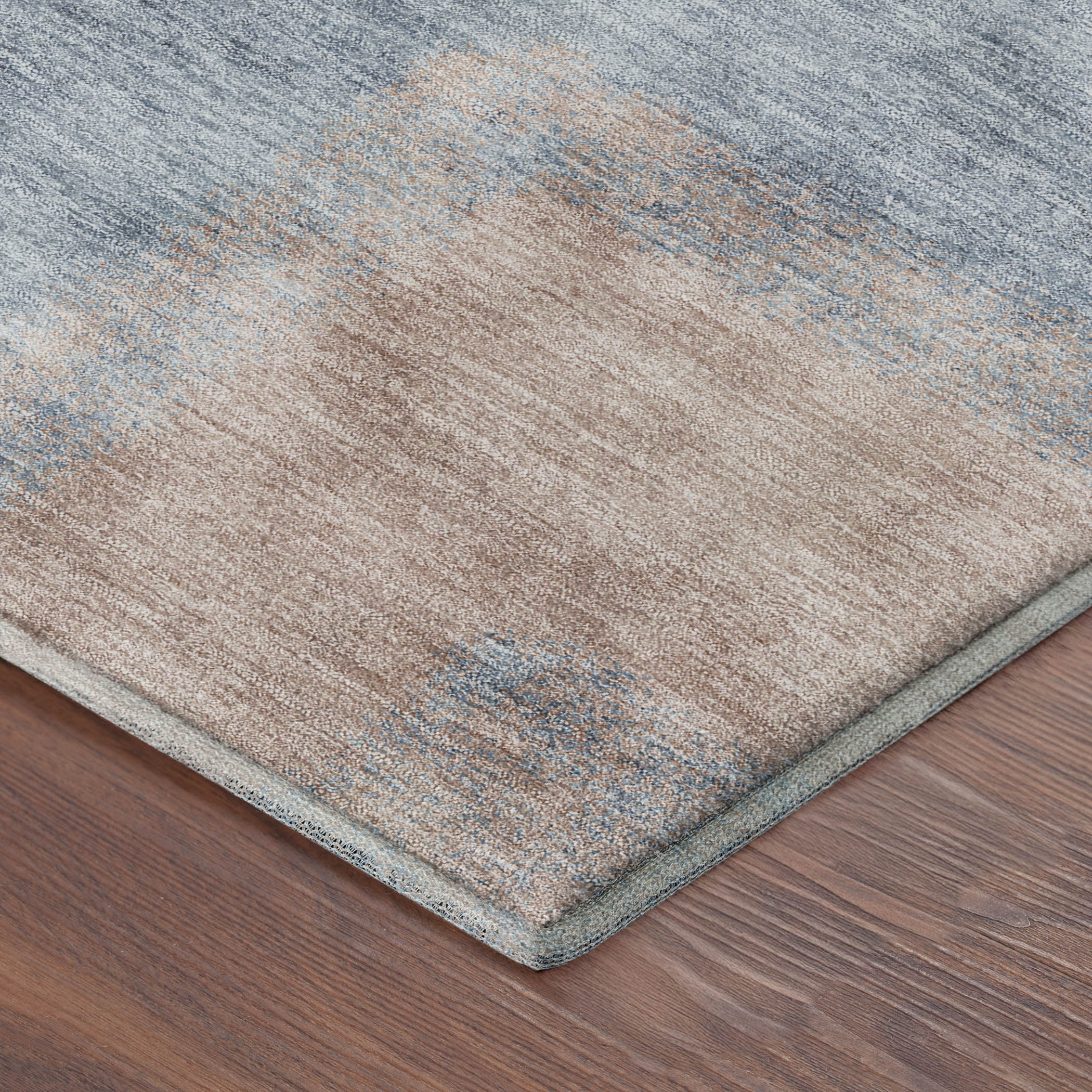 Prague Machine Washable Contemporary Rust Orange Rug 1'8" x 2'6" #shape_Rectangle