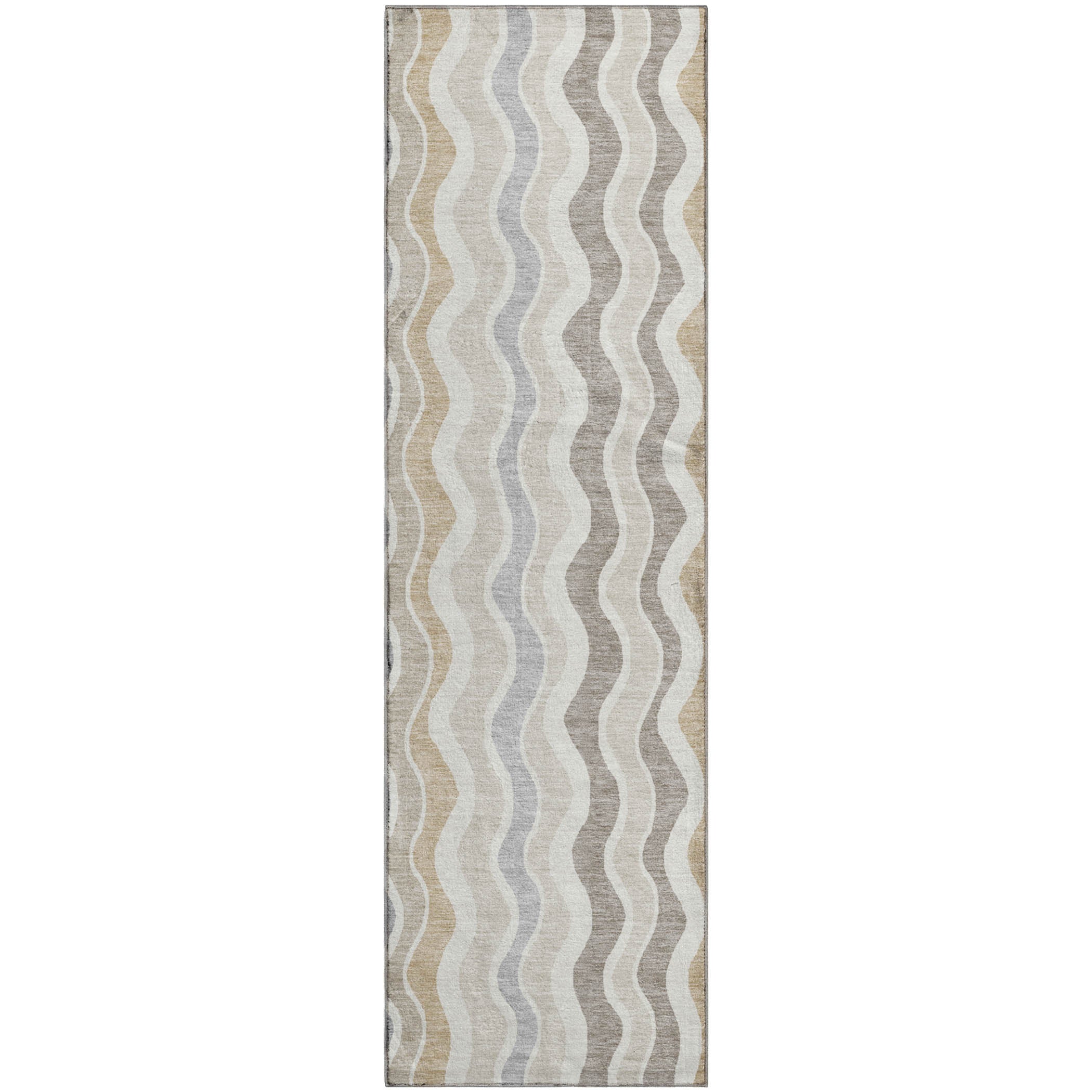 Florence Machine Washable Transitional Ivory Rug 2'3" x 7'6" #shape_Runner