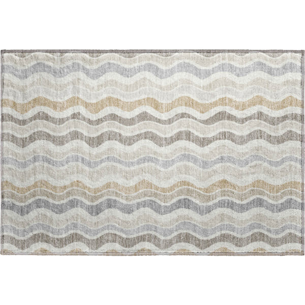 Florence Machine Washable Transitional Ivory Rug 1'8" x 2'6"
