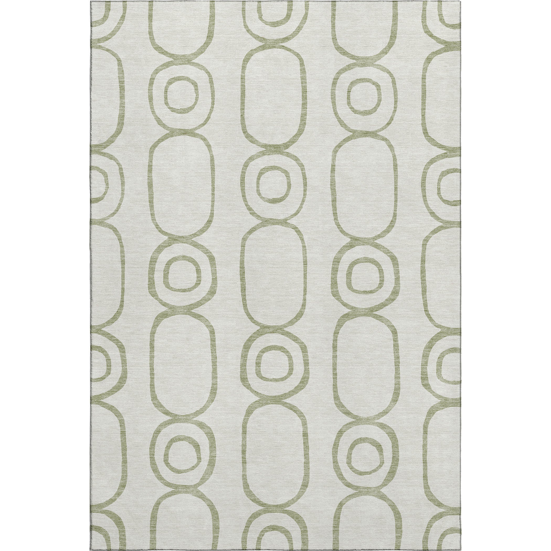 Mdina Machine Washable Transitional Aloe Green Rug 3' x 5' #shape_Rectangle