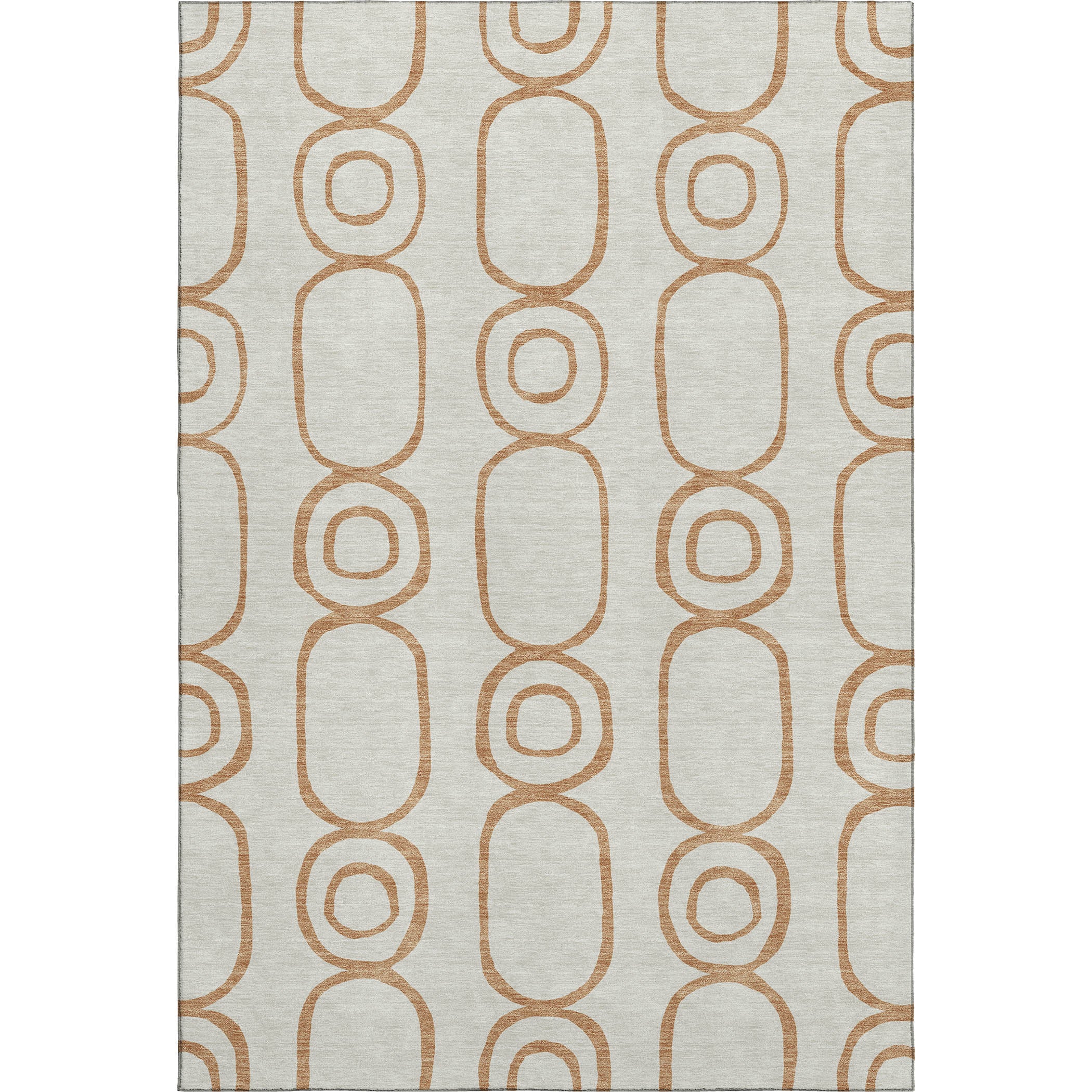 Mdina Machine Washable Transitional Copper Orange Rug 3' x 5' #shape_Rectangle