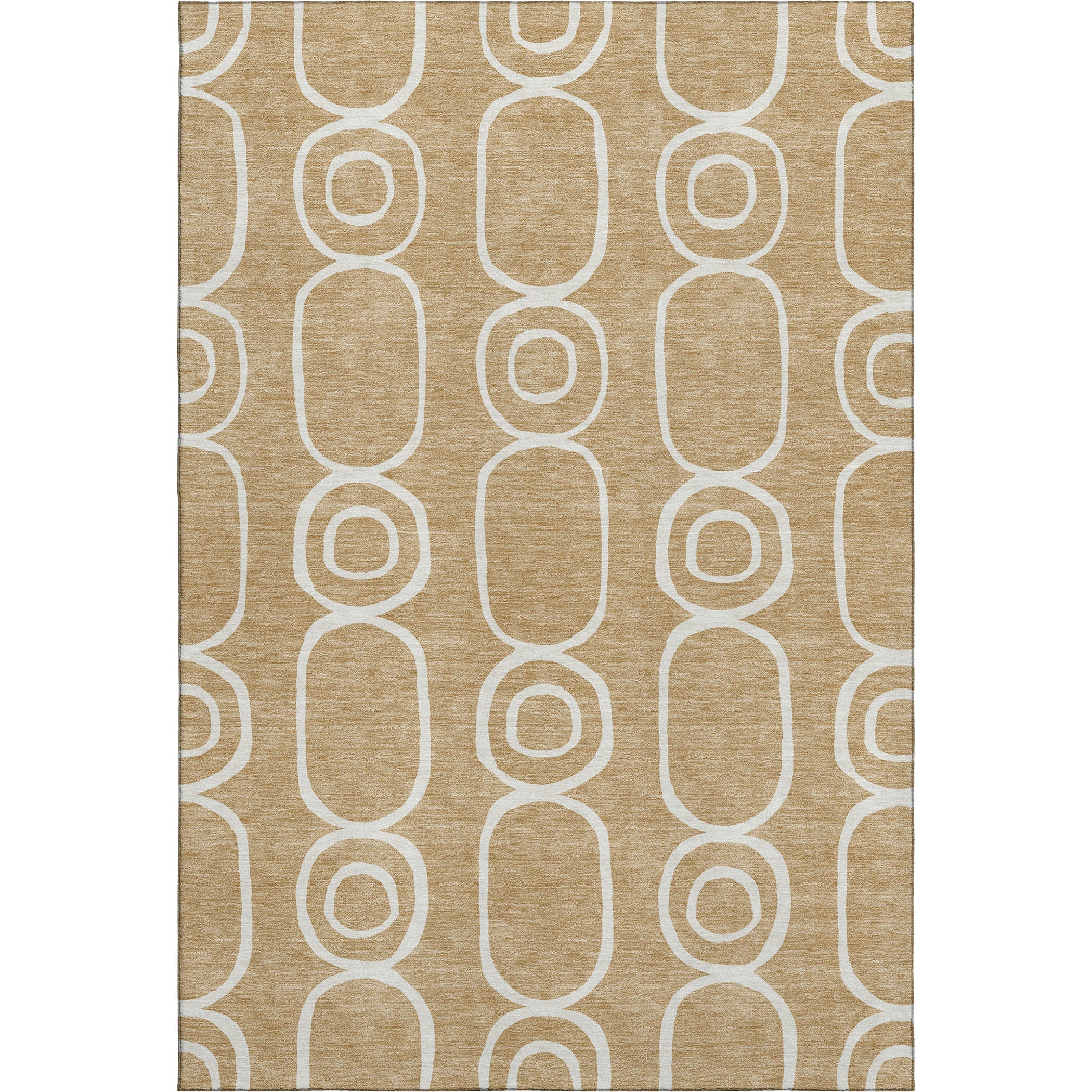 Mdina Machine Washable Transitional Gold Rug 3' x 5' #shape_Rectangle