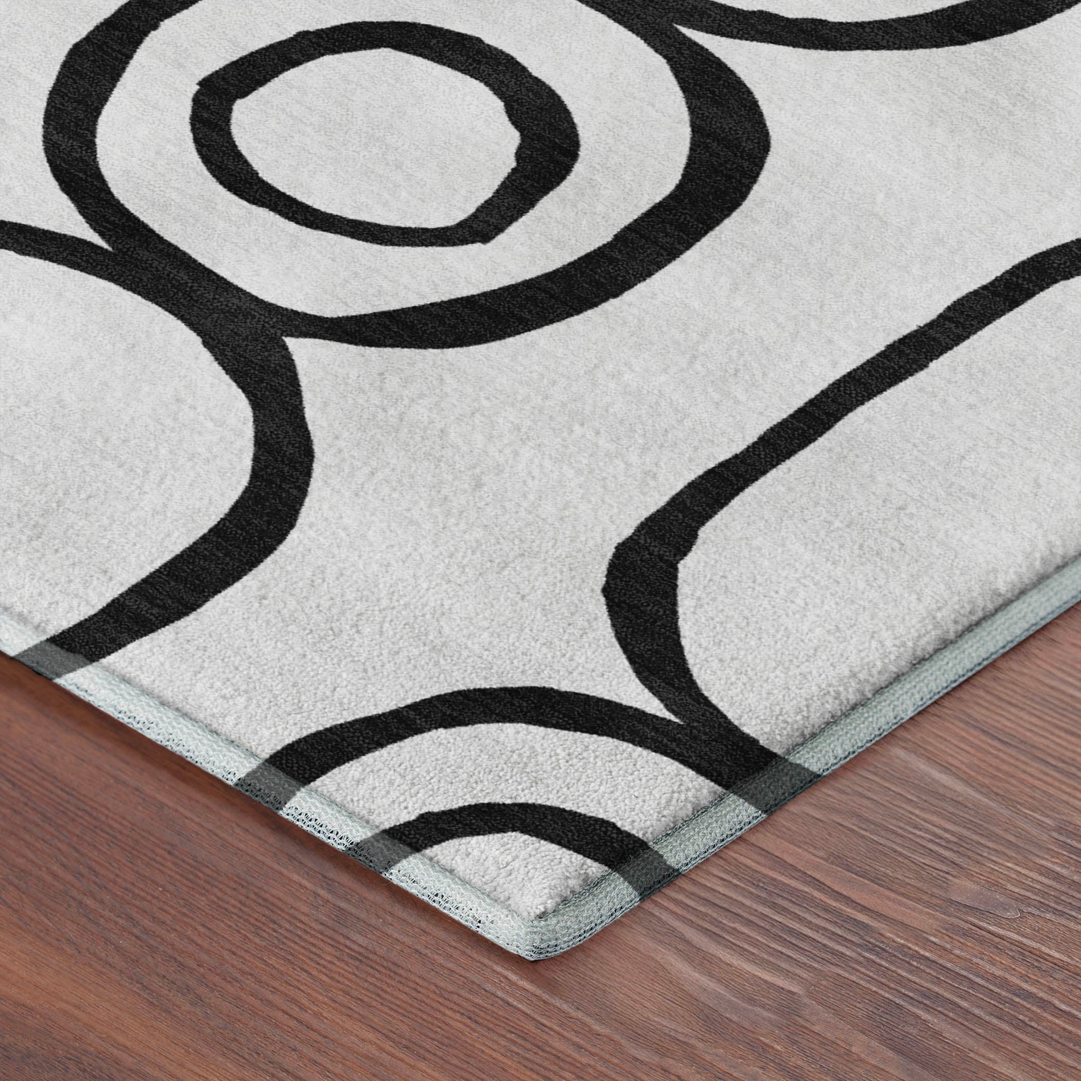 Mdina Machine Washable Transitional White Ivory Rug 1'8" x 2'6" #shape_Rectangle