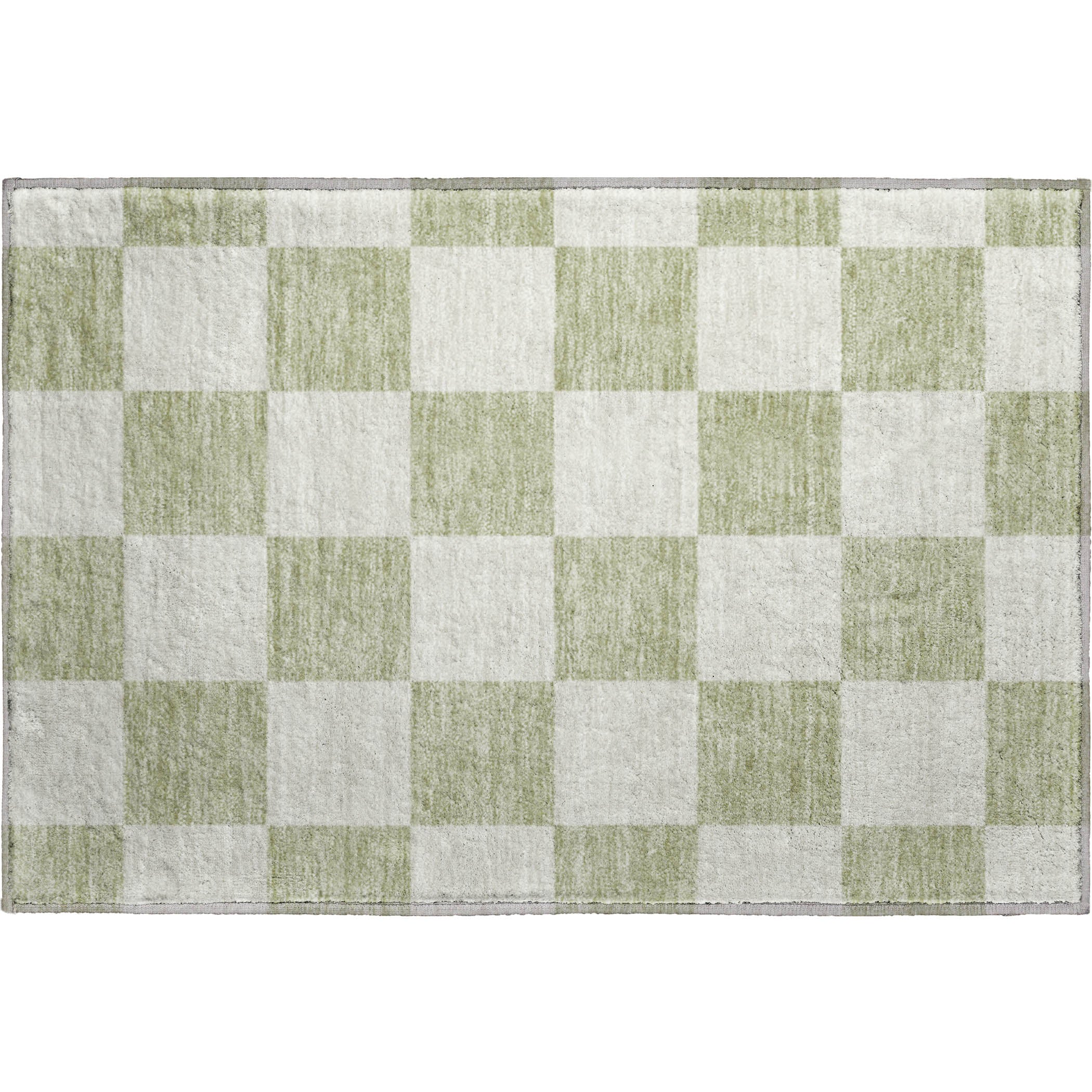 Budapest Machine Washable Transitional Aloe Green Rug 1'8" x 2'6" #shape_Rectangle