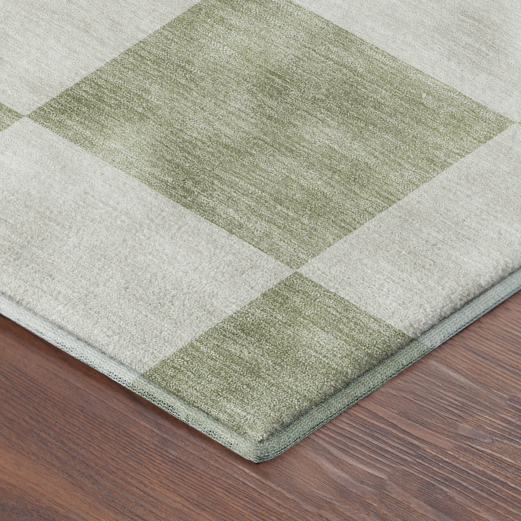 Budapest Machine Washable Transitional Aloe Green Rug 1'8" x 2'6" #shape_Rectangle