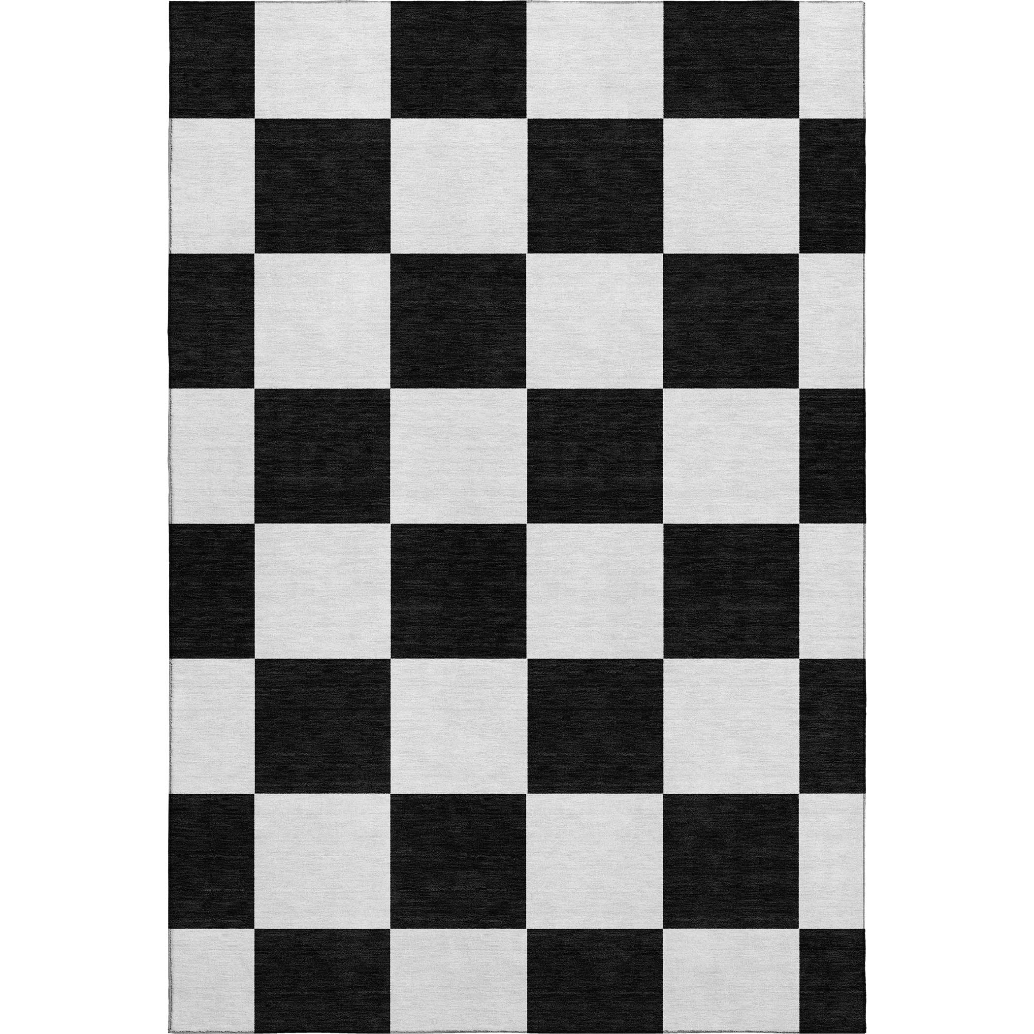 Budapest Machine Washable Transitional Black Rug 3' x 5' #shape_Rectangle
