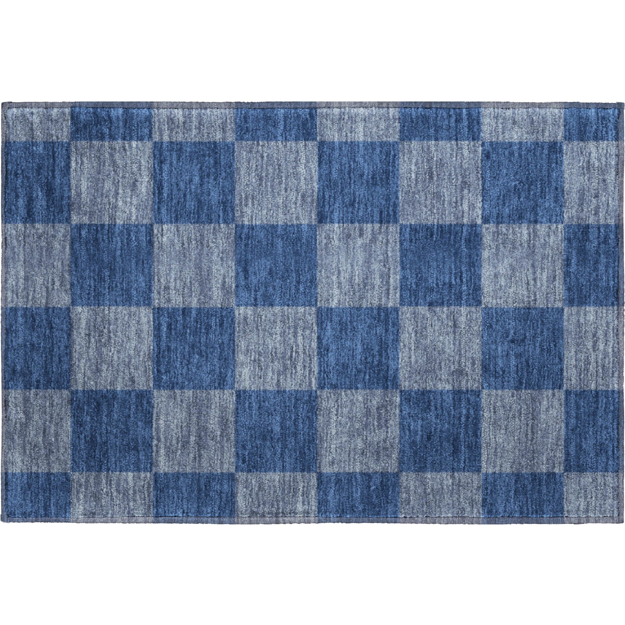 Budapest Machine Washable Transitional Blue Rug 1'8" x 2'6" #shape_Rectangle