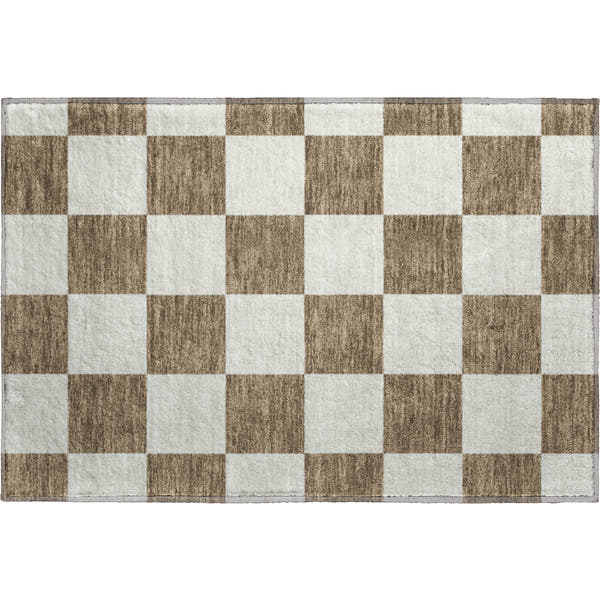 Budapest Machine Washable Transitional Chocolate Brown Rug 1'8" x 2'6"