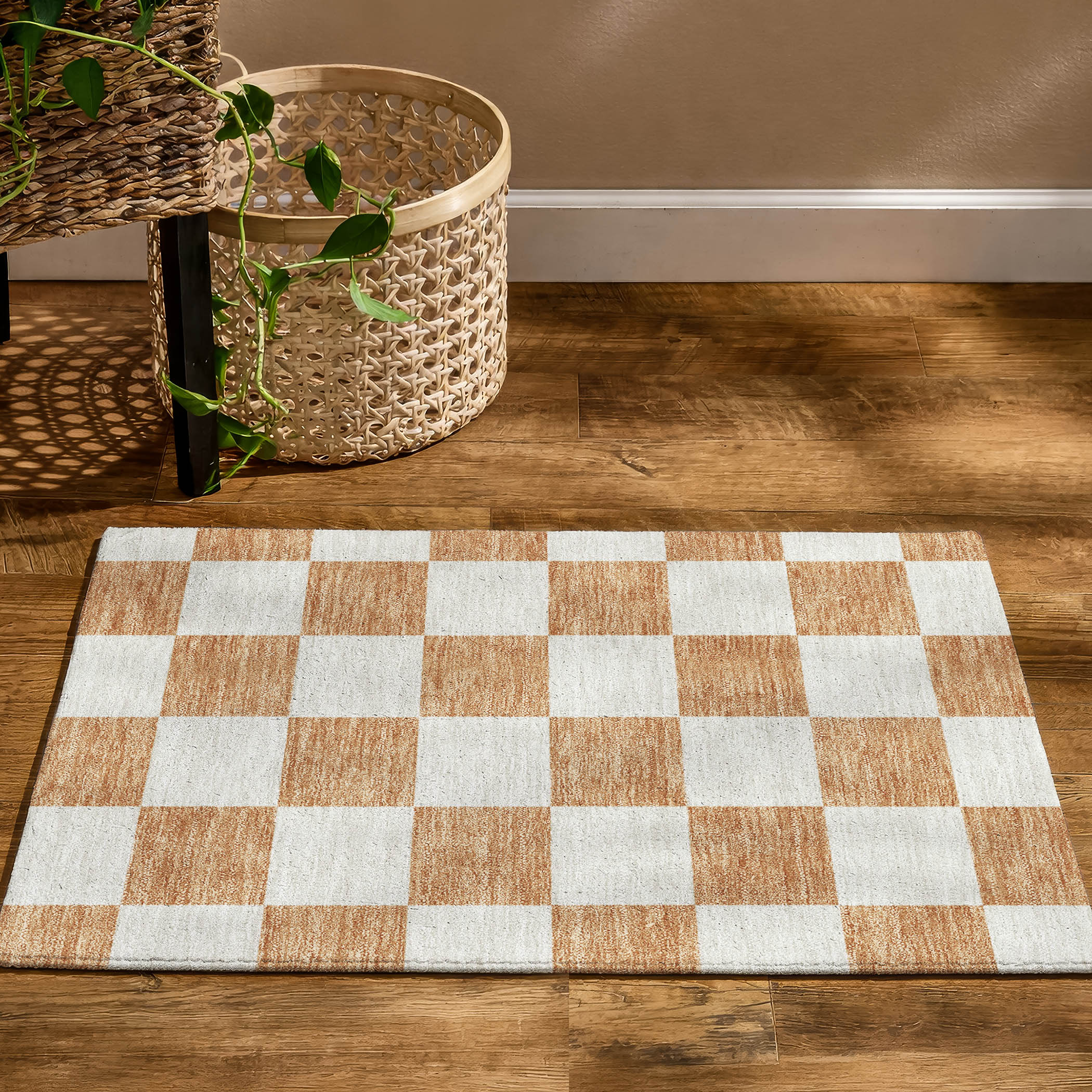 Budapest Machine Washable Transitional Copper Orange Rug 1'8" x 2'6" #shape_Rectangle