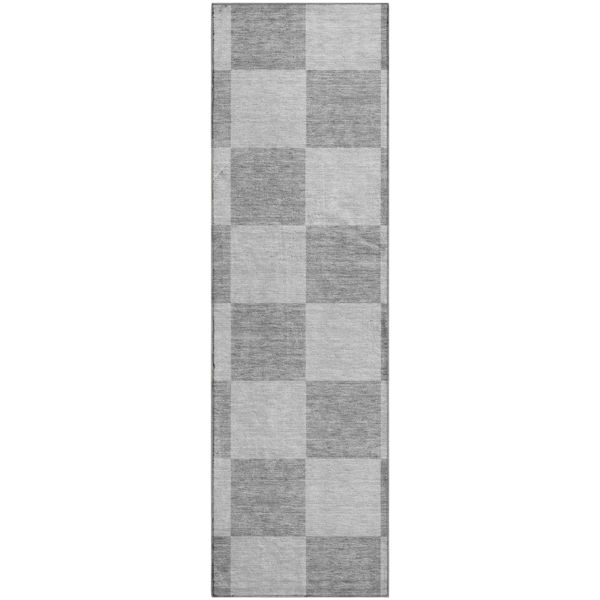Budapest Machine Washable Transitional Gray Rug 2'3" x 7'6" #shape_Runner