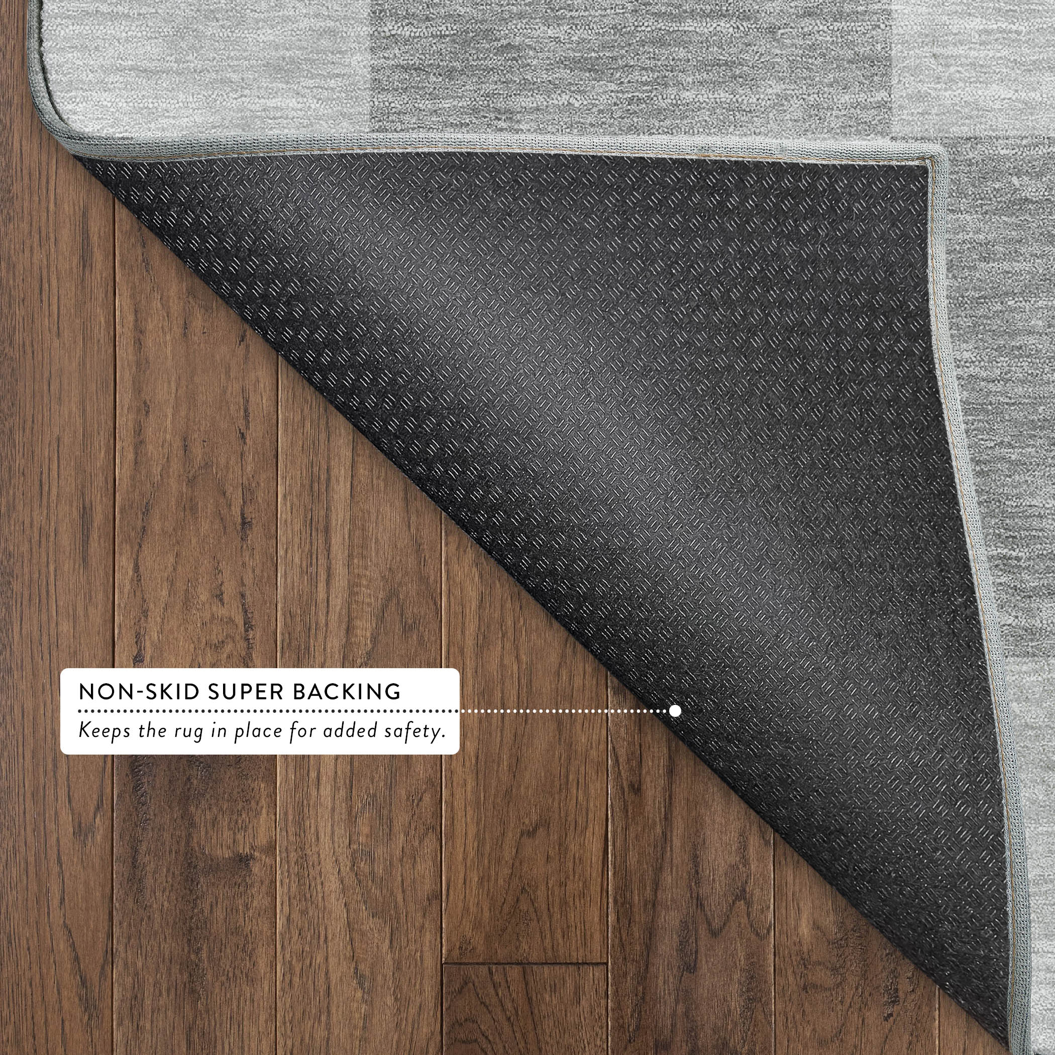 Budapest Machine Washable Transitional Gray Rug 1'8" x 2'6" #shape_Rectangle