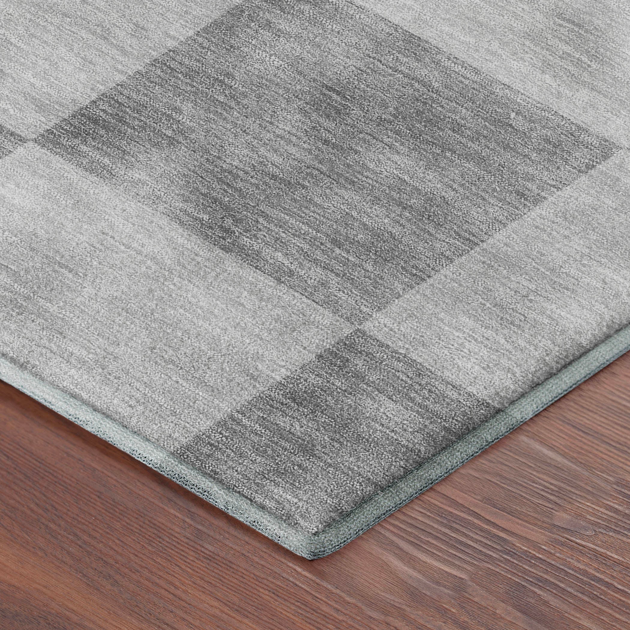 Budapest Machine Washable Transitional Gray Rug 1'8" x 2'6" #shape_Rectangle