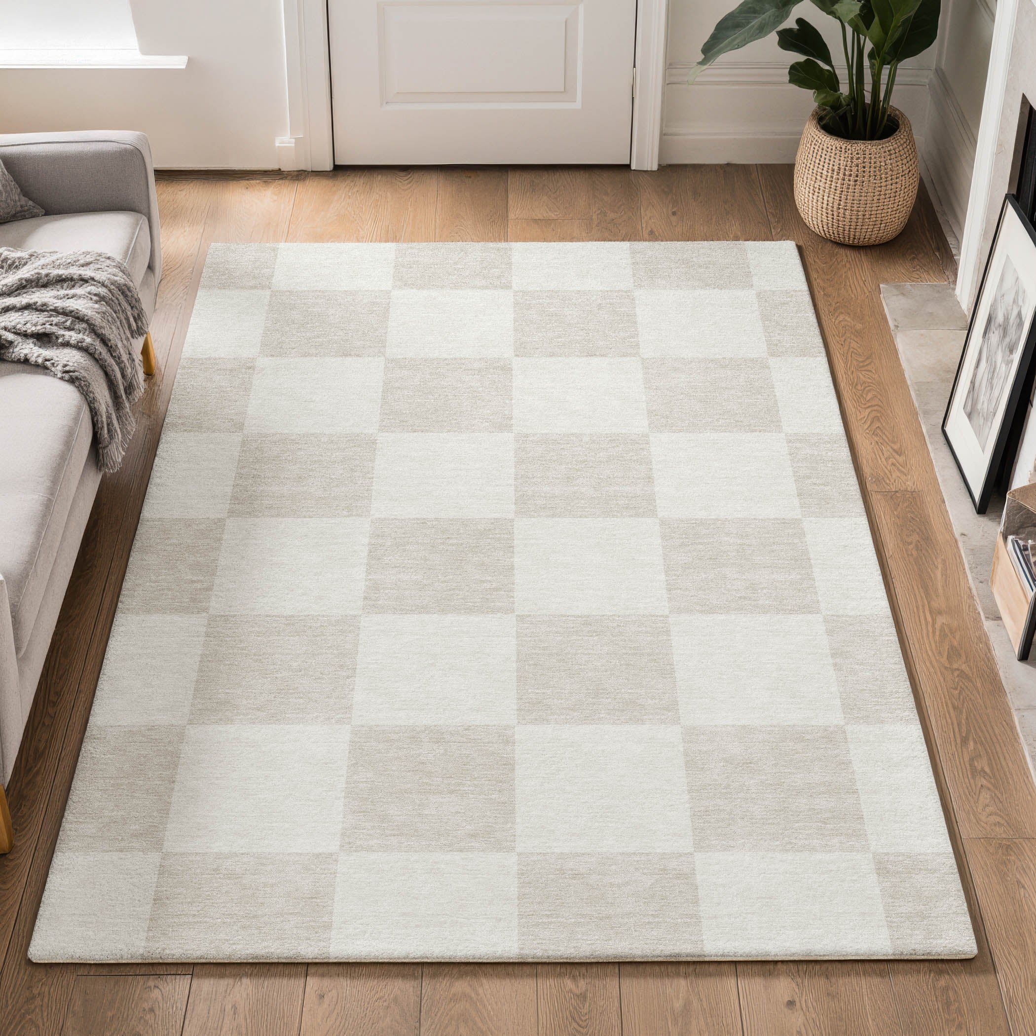 Budapest Machine Washable Transitional Ivory Rug 3' x 5' #shape_Rectangle