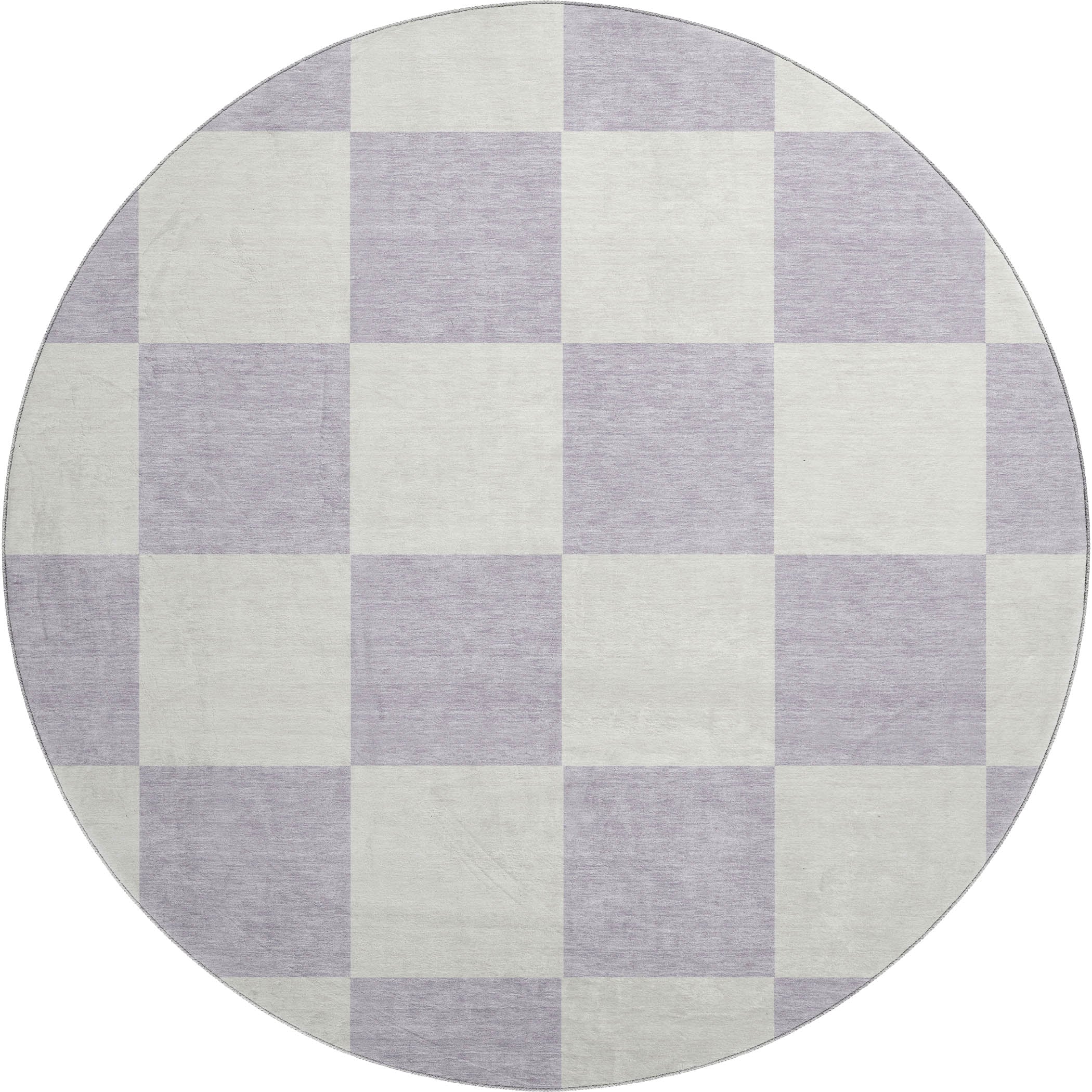 Budapest Machine Washable Transitional Lavender Purple Rug 8' x 8' #shape_Round