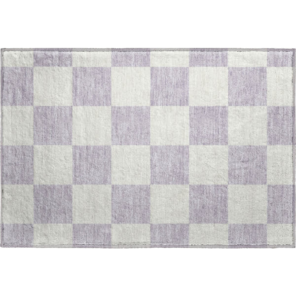 Budapest Machine Washable Transitional Lavender Purple Rug 1'8" x 2'6"