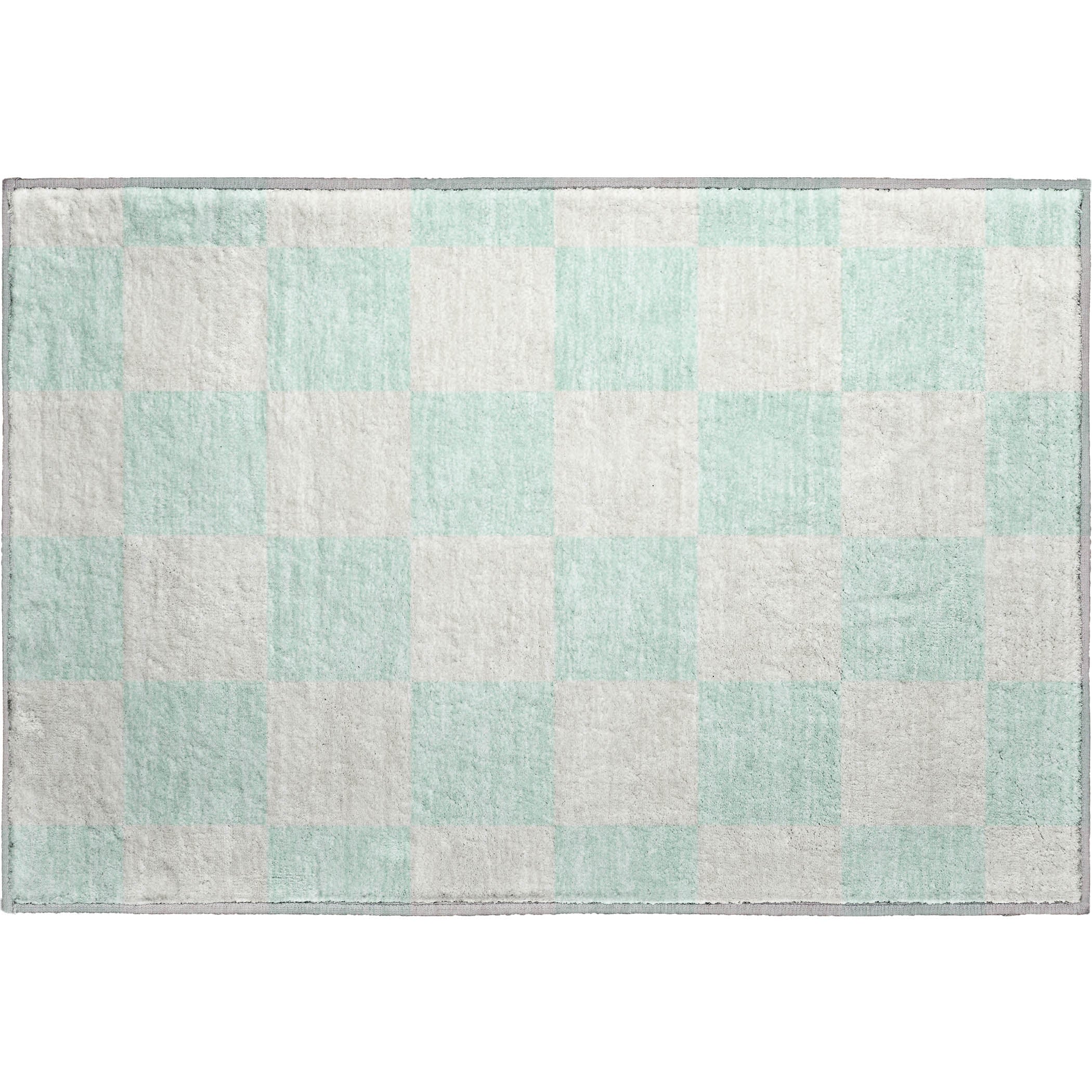 Budapest Machine Washable Transitional Mint Green Rug 1'8" x 2'6" #shape_Rectangle