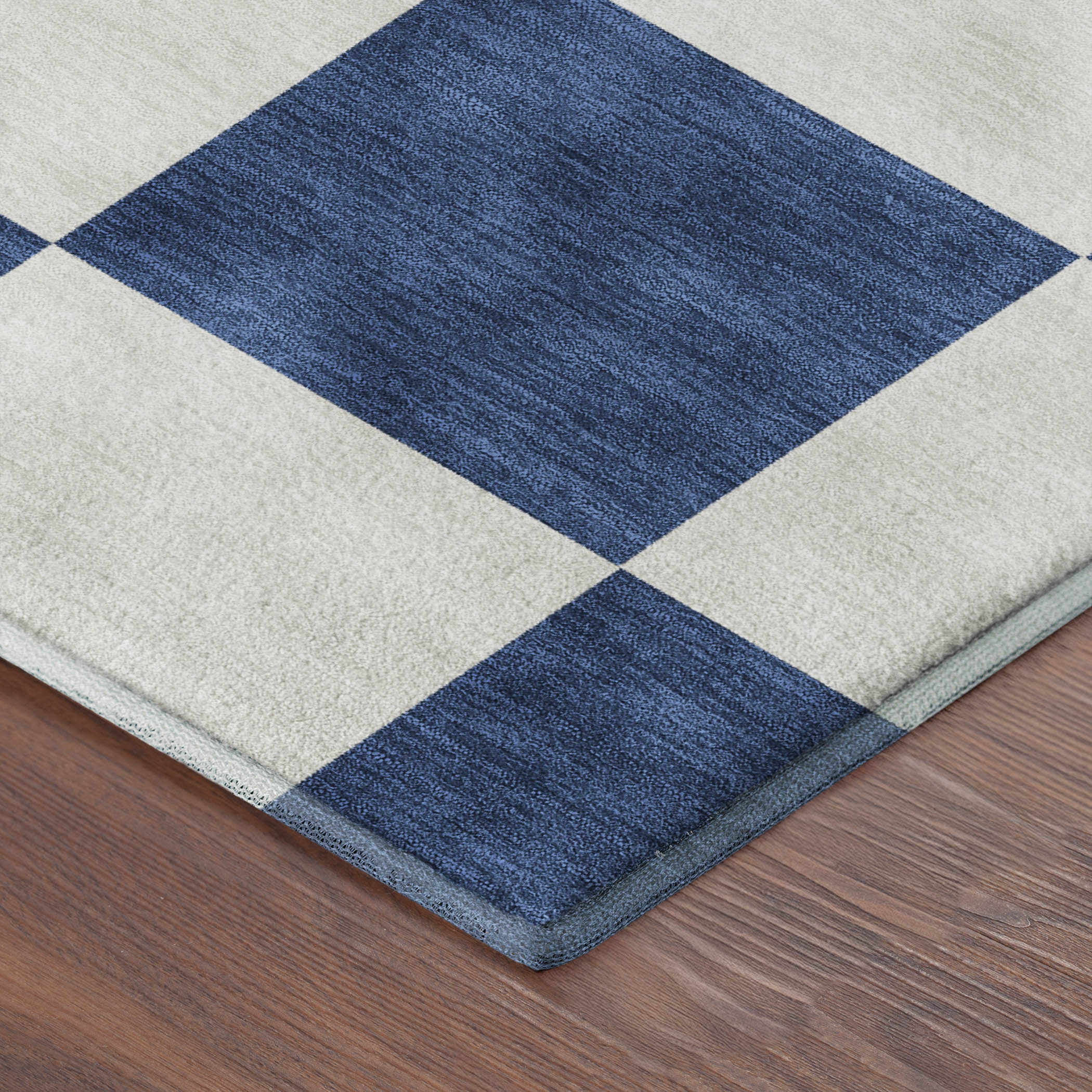 Budapest Machine Washable Transitional Navy Blue Rug 1'8" x 2'6" #shape_Rectangle