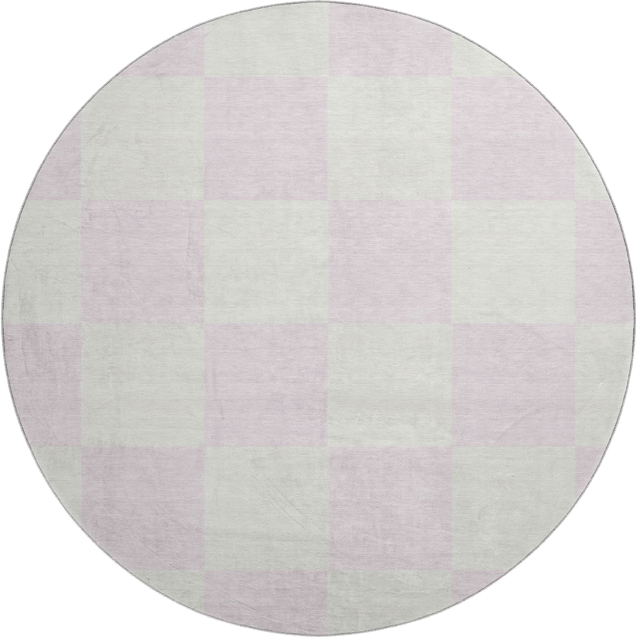 Budapest Machine Washable Transitional Pink Rug 8' x 8' #shape_Round