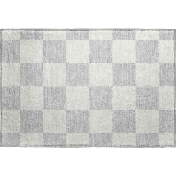 Budapest Machine Washable Transitional Silver Gray Rug 1'8" x 2'6"