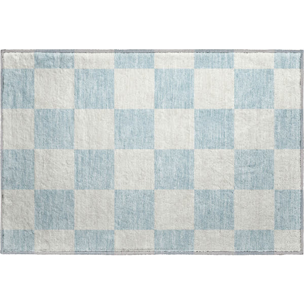 Budapest Machine Washable Transitional Sky Blue Rug 1'8" x 2'6"