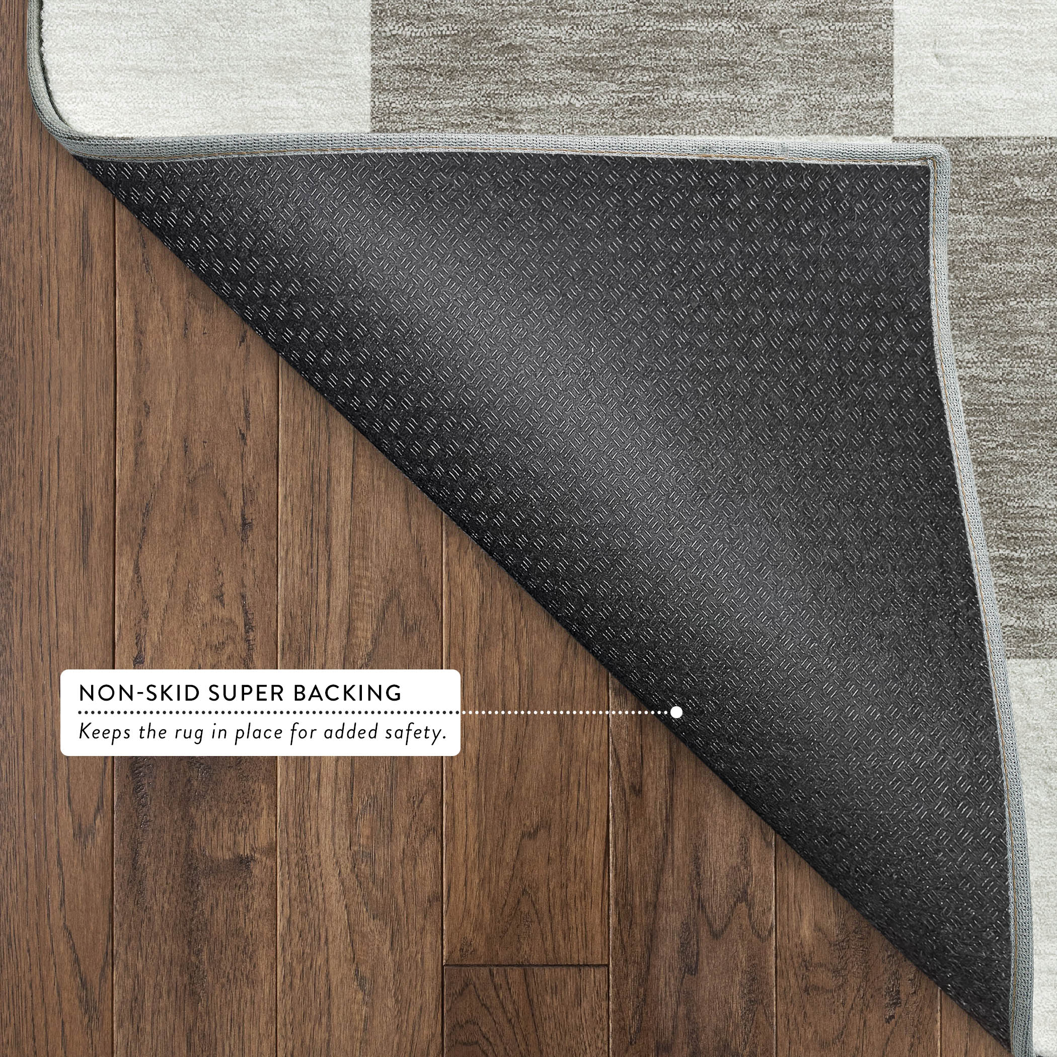 Budapest Machine Washable Transitional Taupe Brown Rug 1'8" x 2'6" #shape_Rectangle
