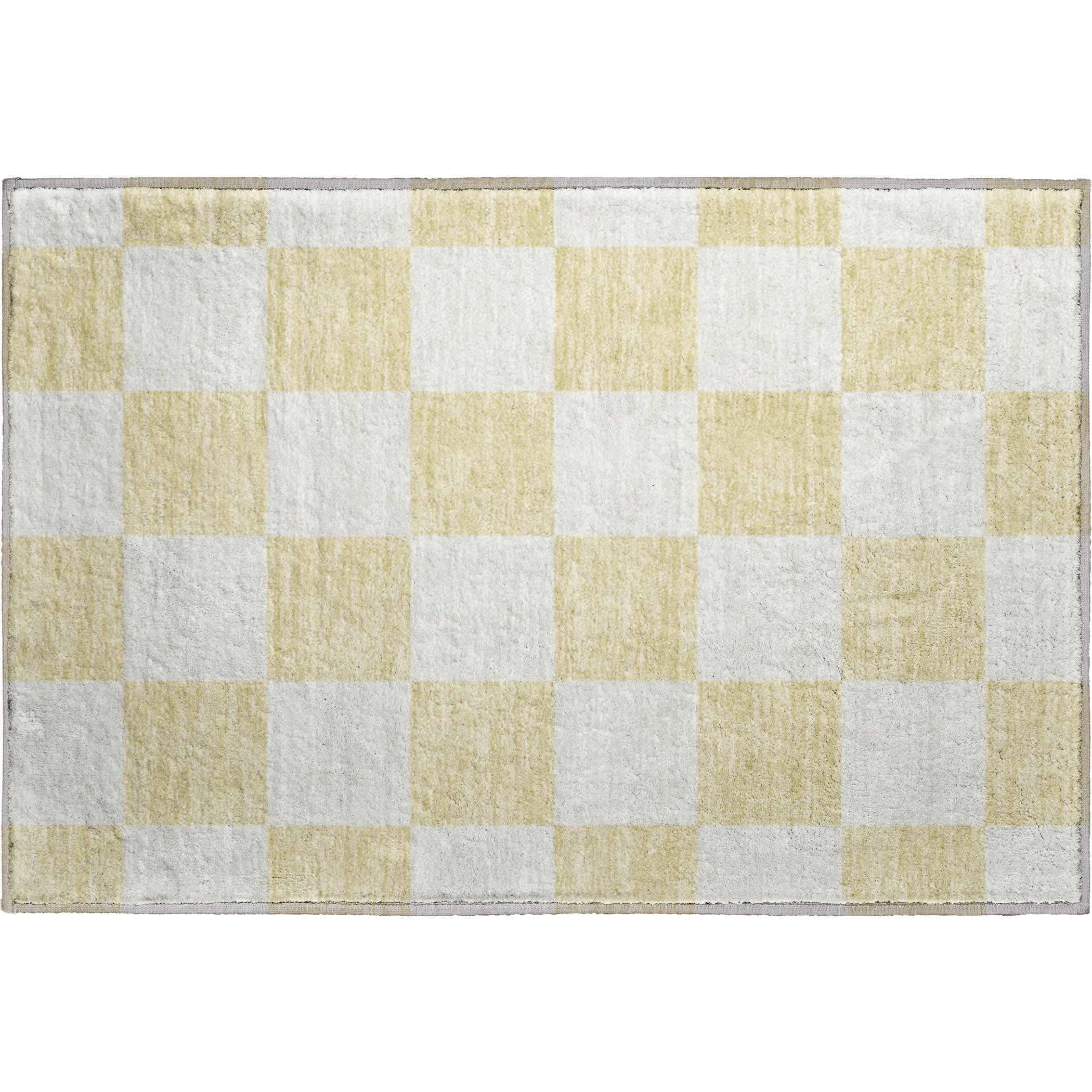 Budapest Machine Washable Transitional Wheat Gold Rug 1'8" x 2'6" #shape_Rectangle