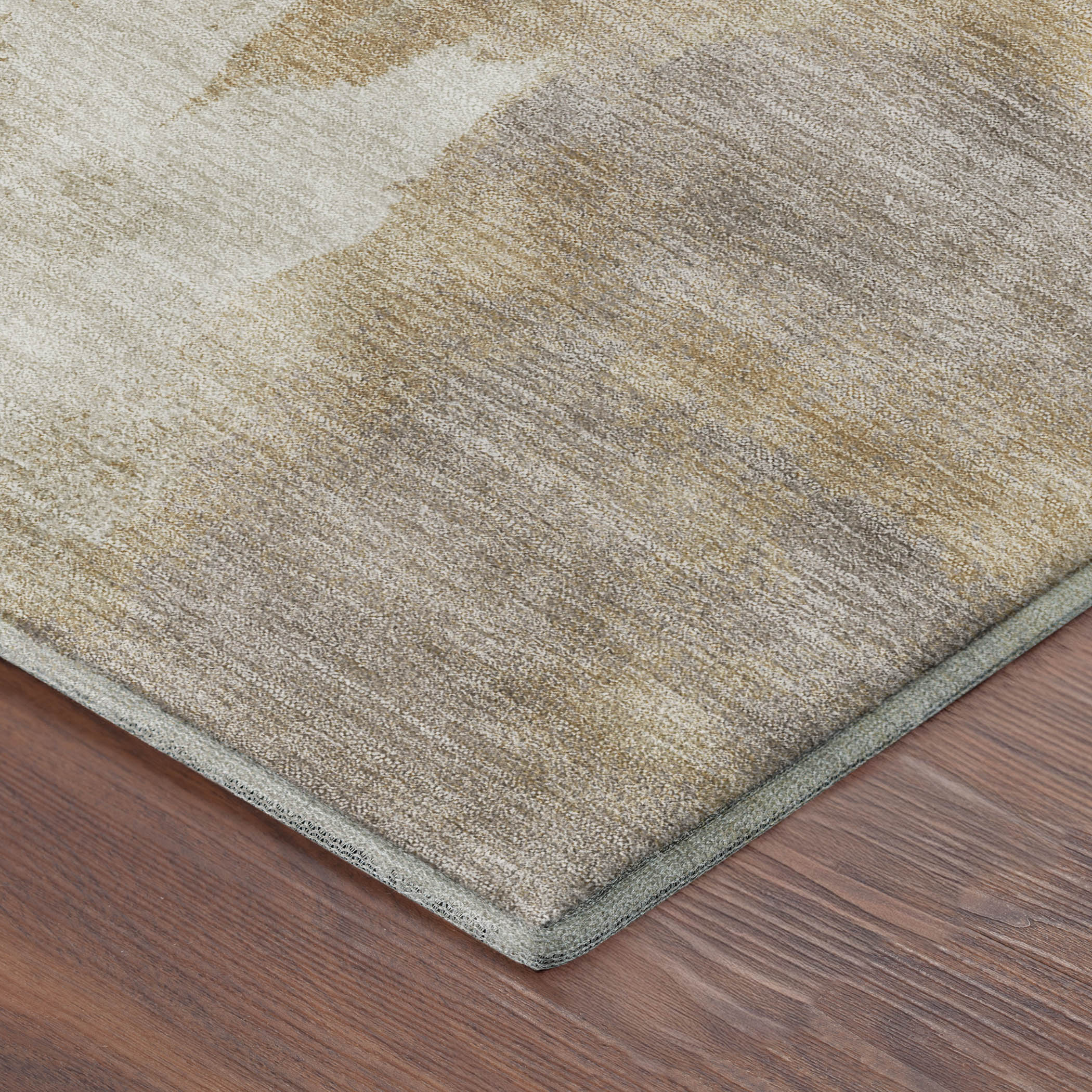 Mdina Machine Washable Contemporary Cayenne Orange Rug 1'8" x 2'6" #shape_Rectangle
