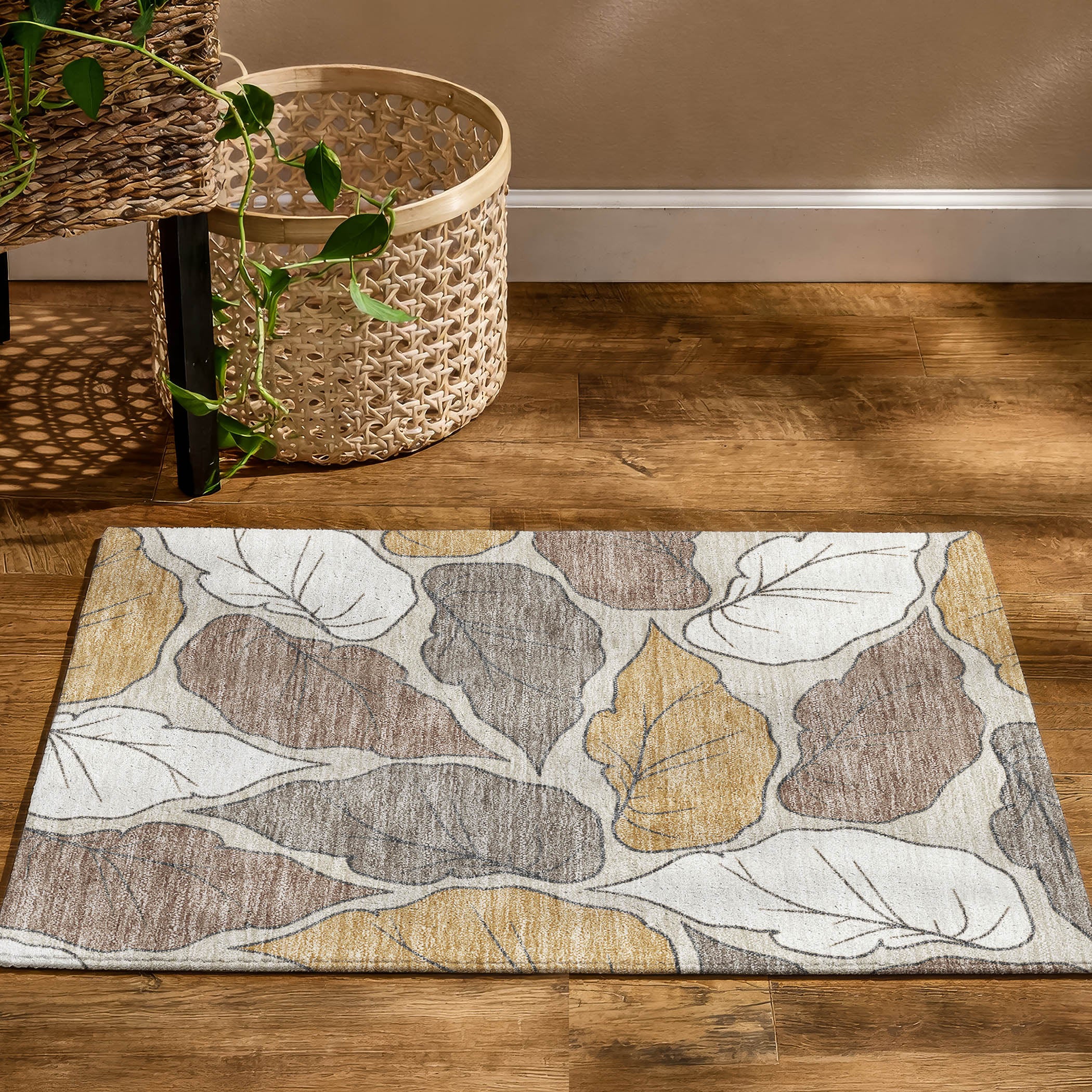 Porto Machine Washable Transitional Linen Ivory Rug 1'8" x 2'6" #shape_Rectangle