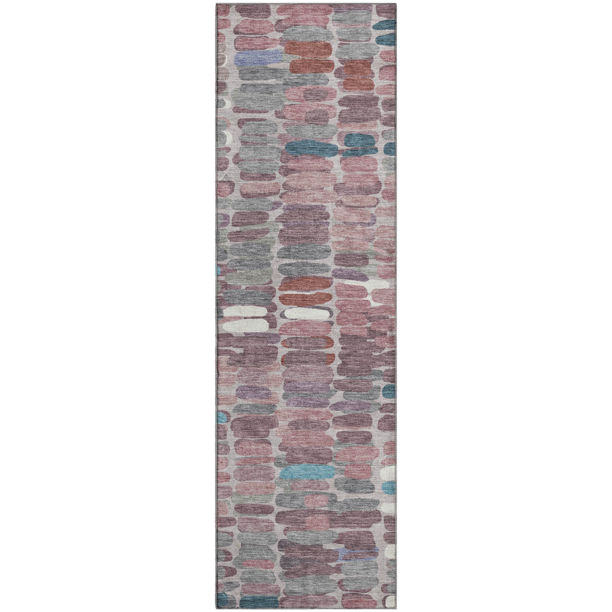 Siena Machine Washable Transitional Blush Pink Rug 2'3" x 7'6" #shape_Runner