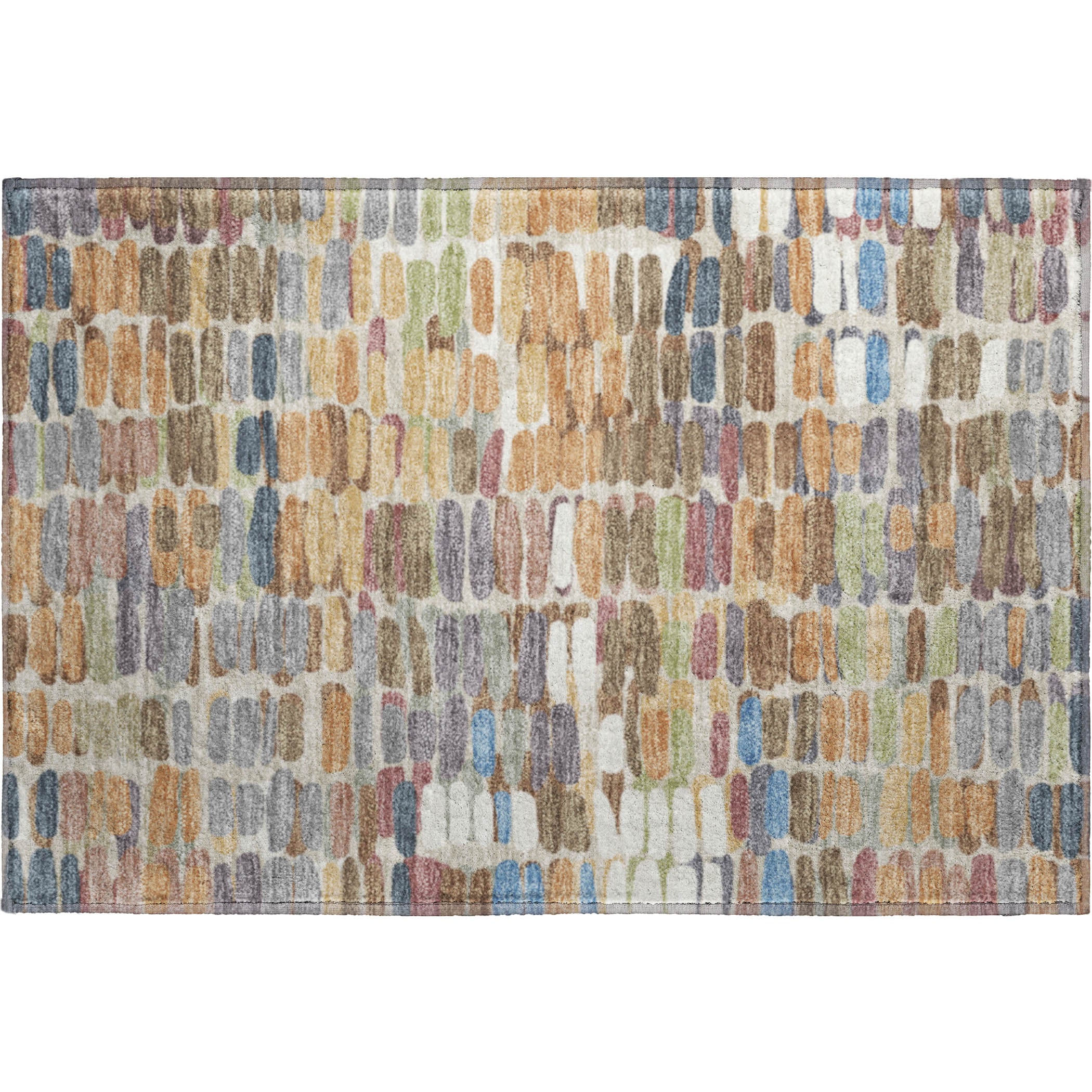 Siena Machine Washable Transitional Copper Orange Rug 1'8" x 2'6" #shape_Rectangle