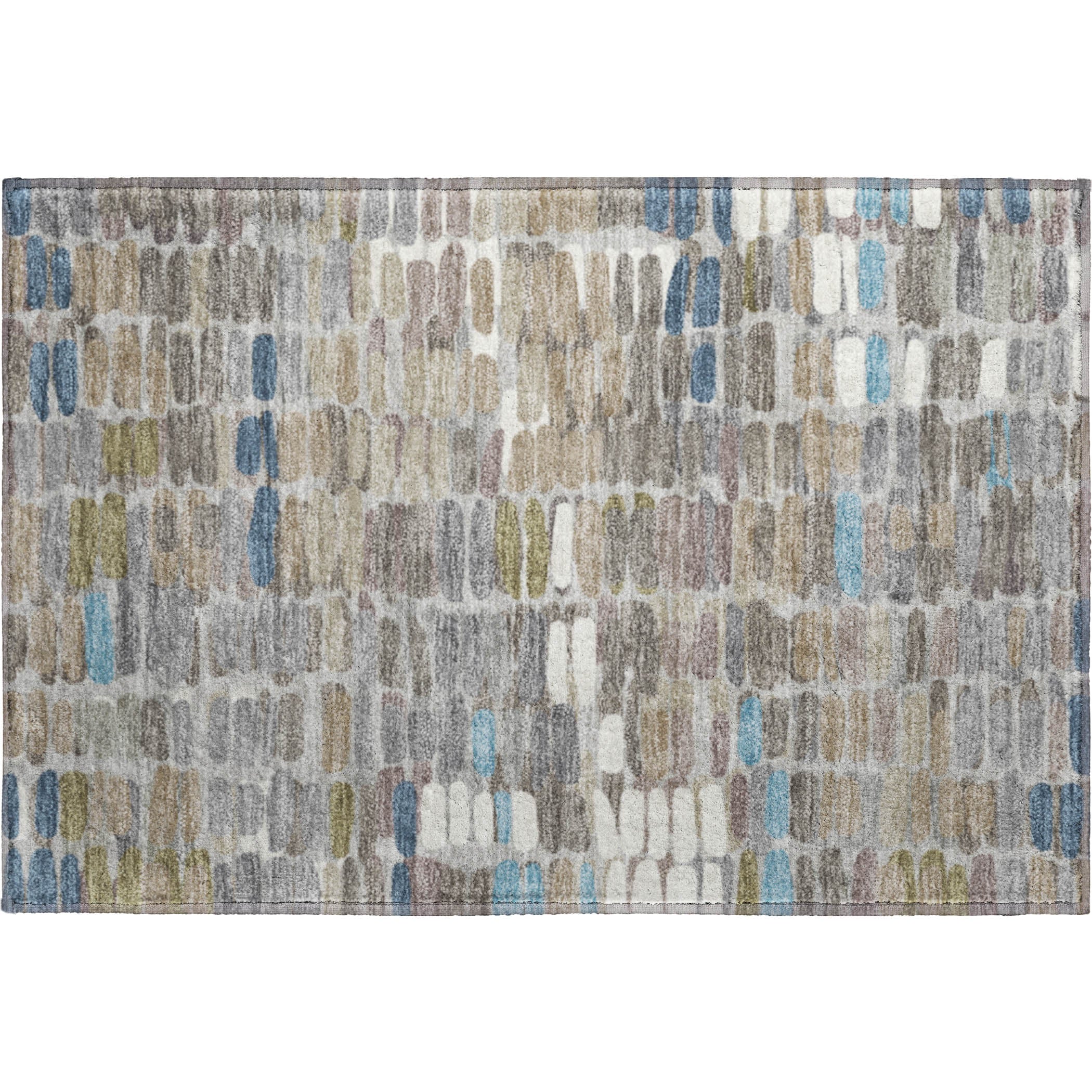 Siena Machine Washable Transitional Taupe Brown Rug 1'8" x 2'6" #shape_Rectangle