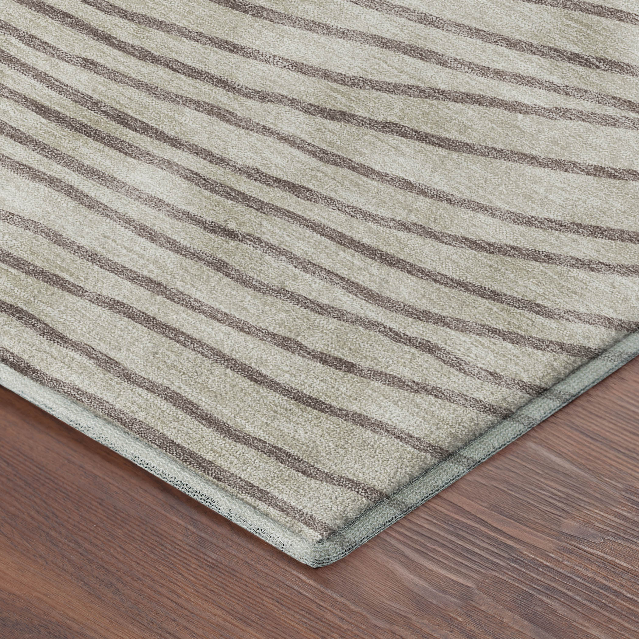 Bern Machine Washable Transitional Beige Brown Rug 1'8" x 2'6" #shape_Rectangle