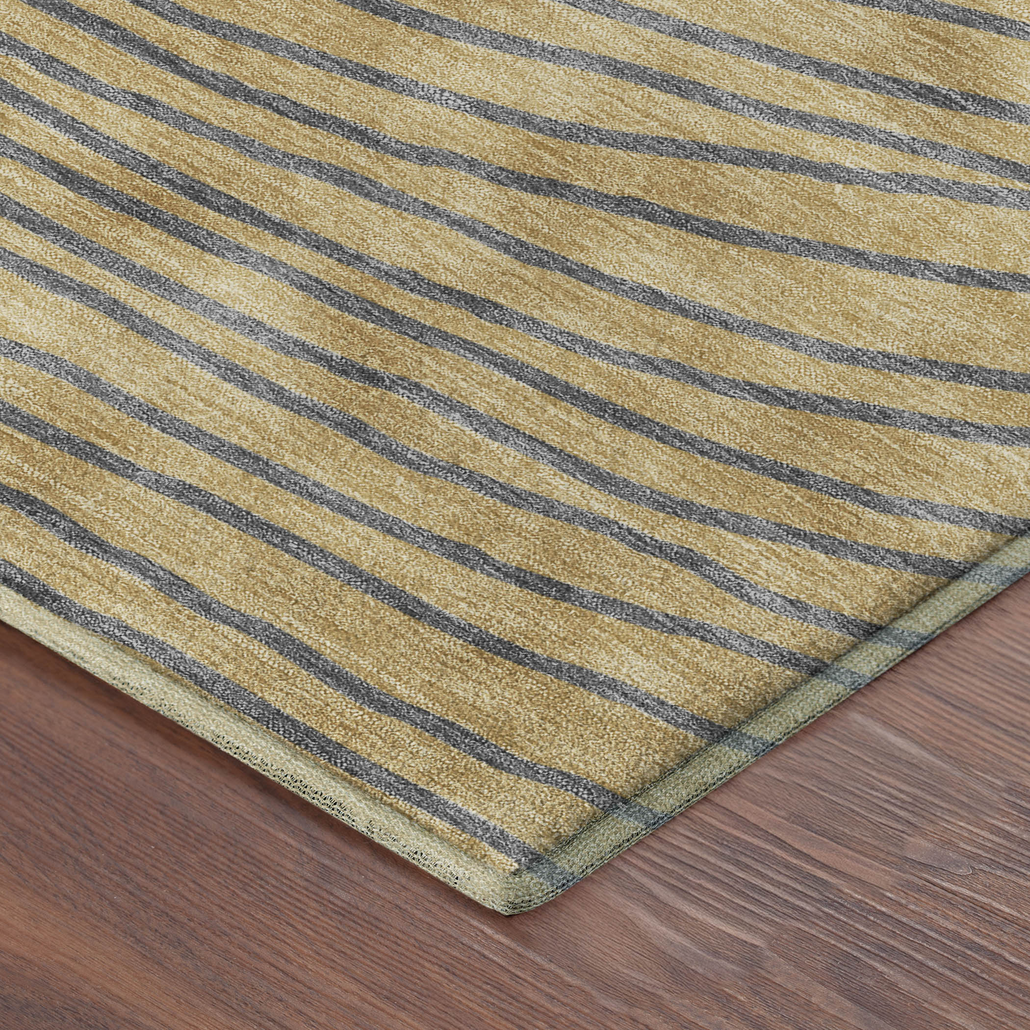 Bern Machine Washable Transitional Gold Rug 1'8" x 2'6" #shape_Rectangle