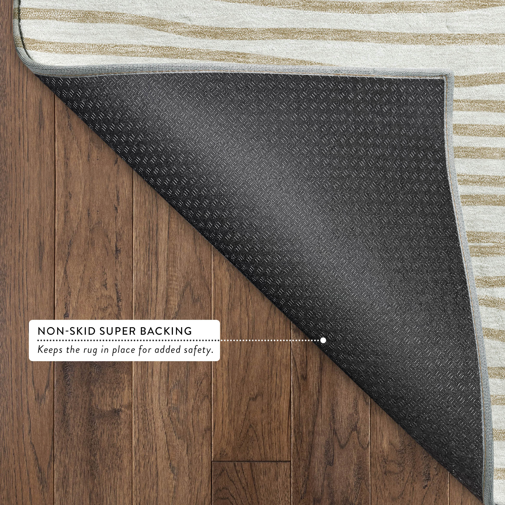 Bern Machine Washable Transitional Ivory Rug 1'8" x 2'6" #shape_Rectangle
