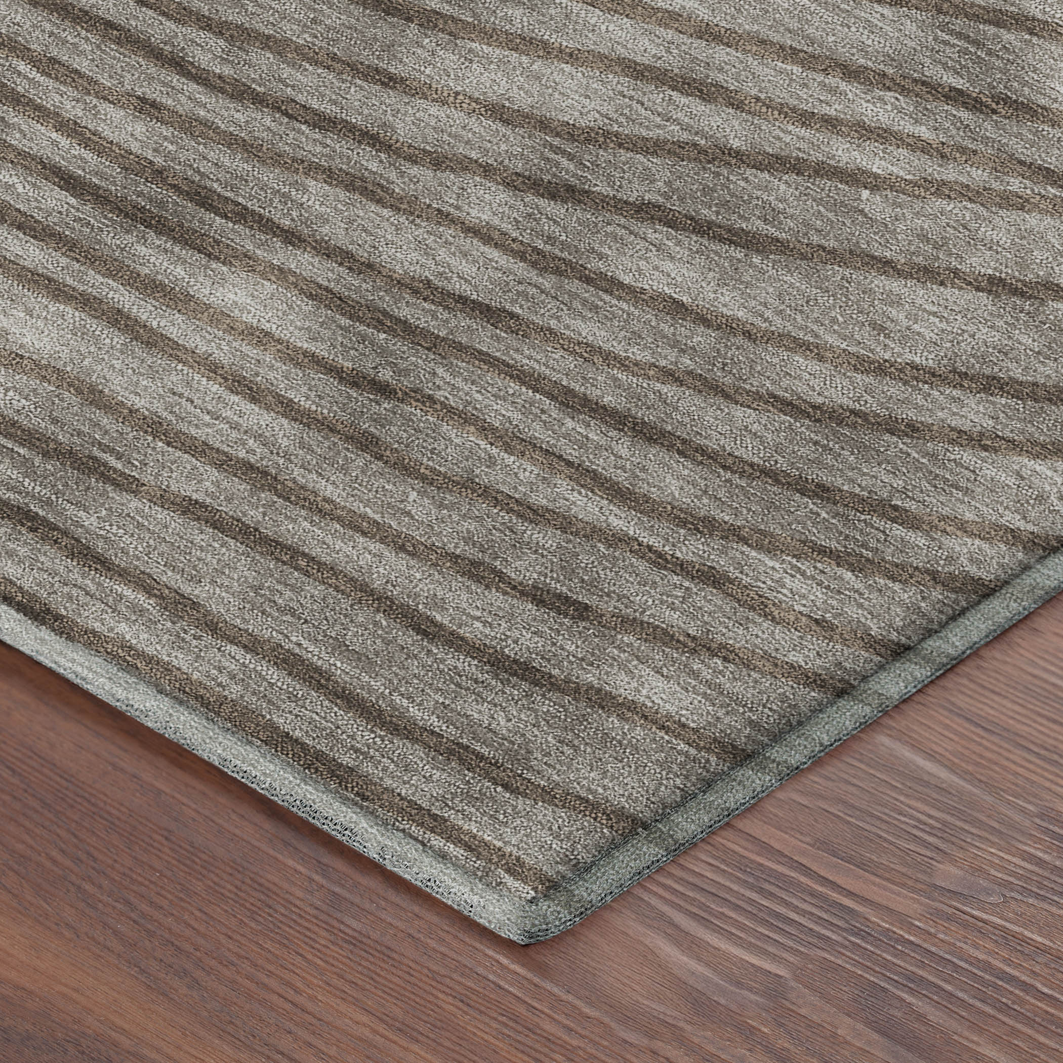 Bern Machine Washable Transitional Taupe Brown Rug 1'8" x 2'6" #shape_Rectangle