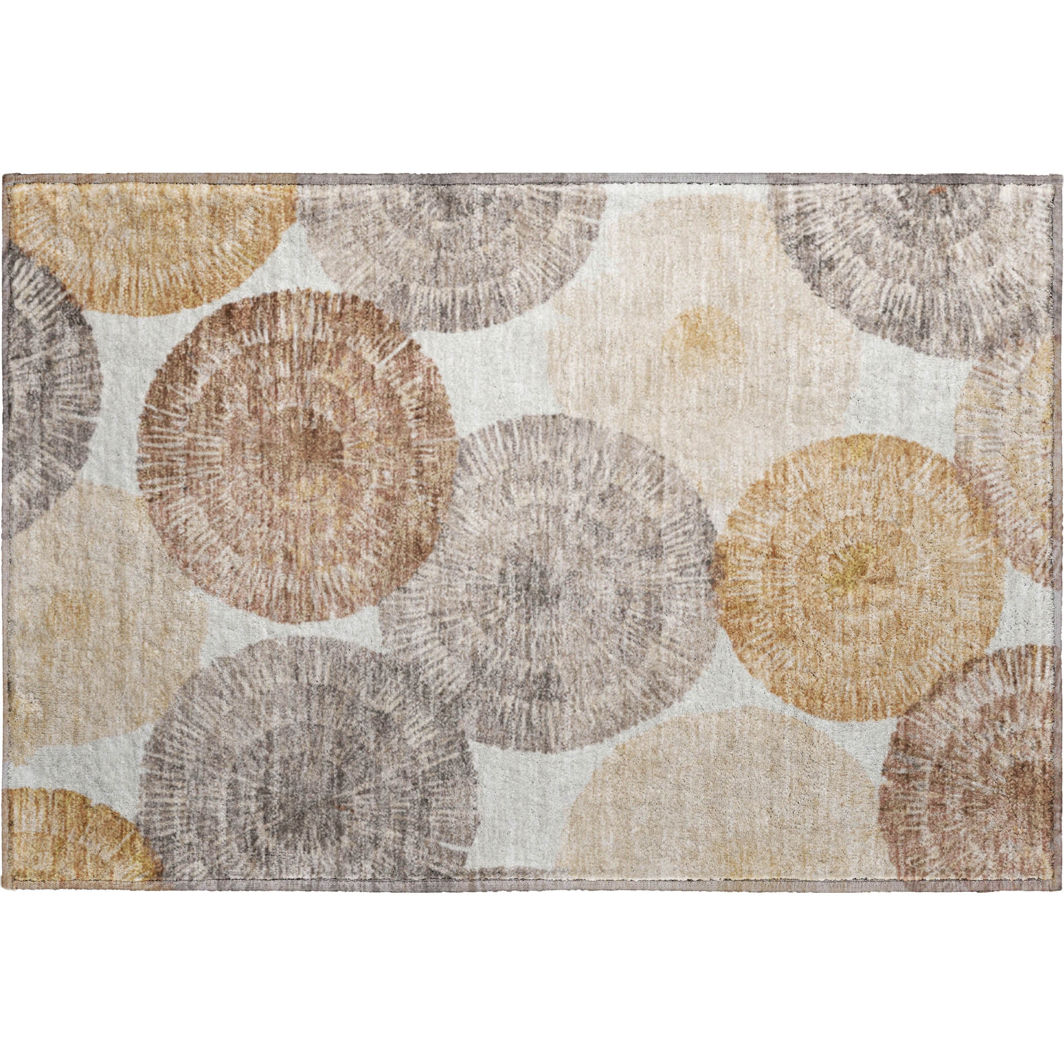 Vienna Machine Washable Transitional Copper Orange Rug 1'8" x 2'6" #shape_Rectangle