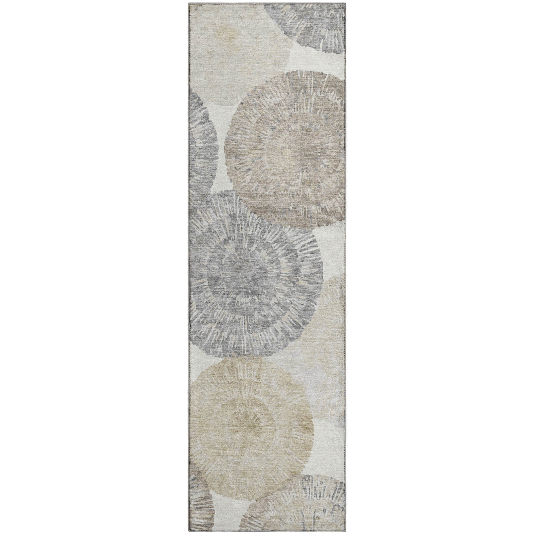 Vienna Machine Washable Transitional Linen Ivory Rug 2'3" x 7'6" #shape_Runner