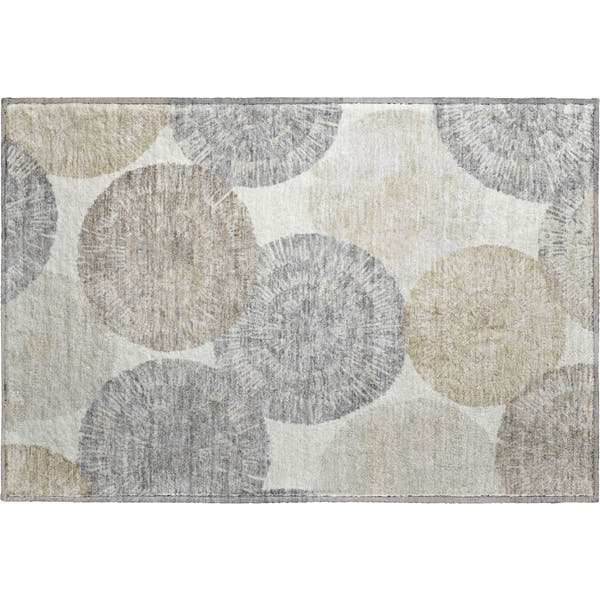 Vienna Machine Washable Transitional Linen Ivory Rug 1'8" x 2'6"