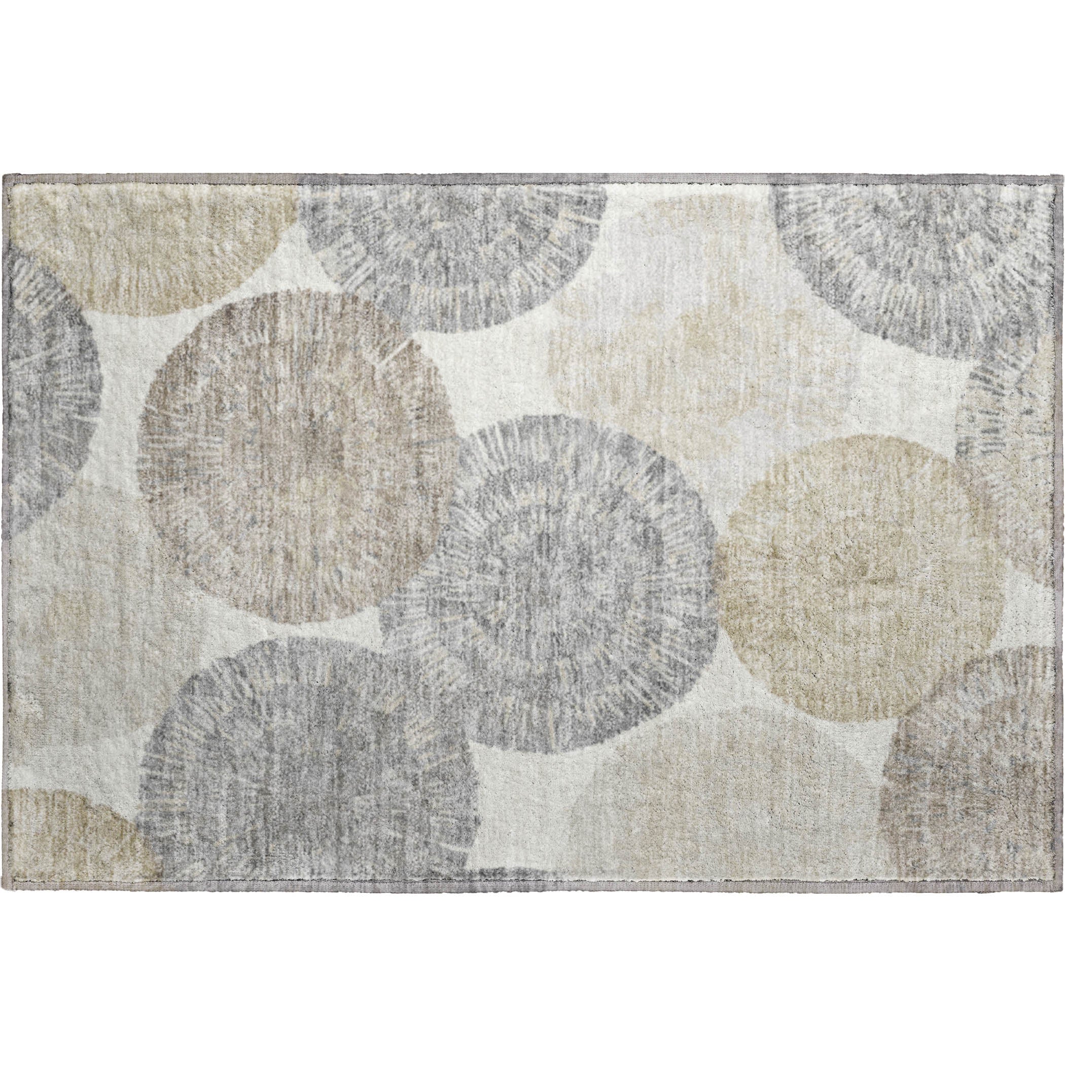 Vienna Machine Washable Transitional Linen Ivory Rug 1'8" x 2'6" #shape_Rectangle