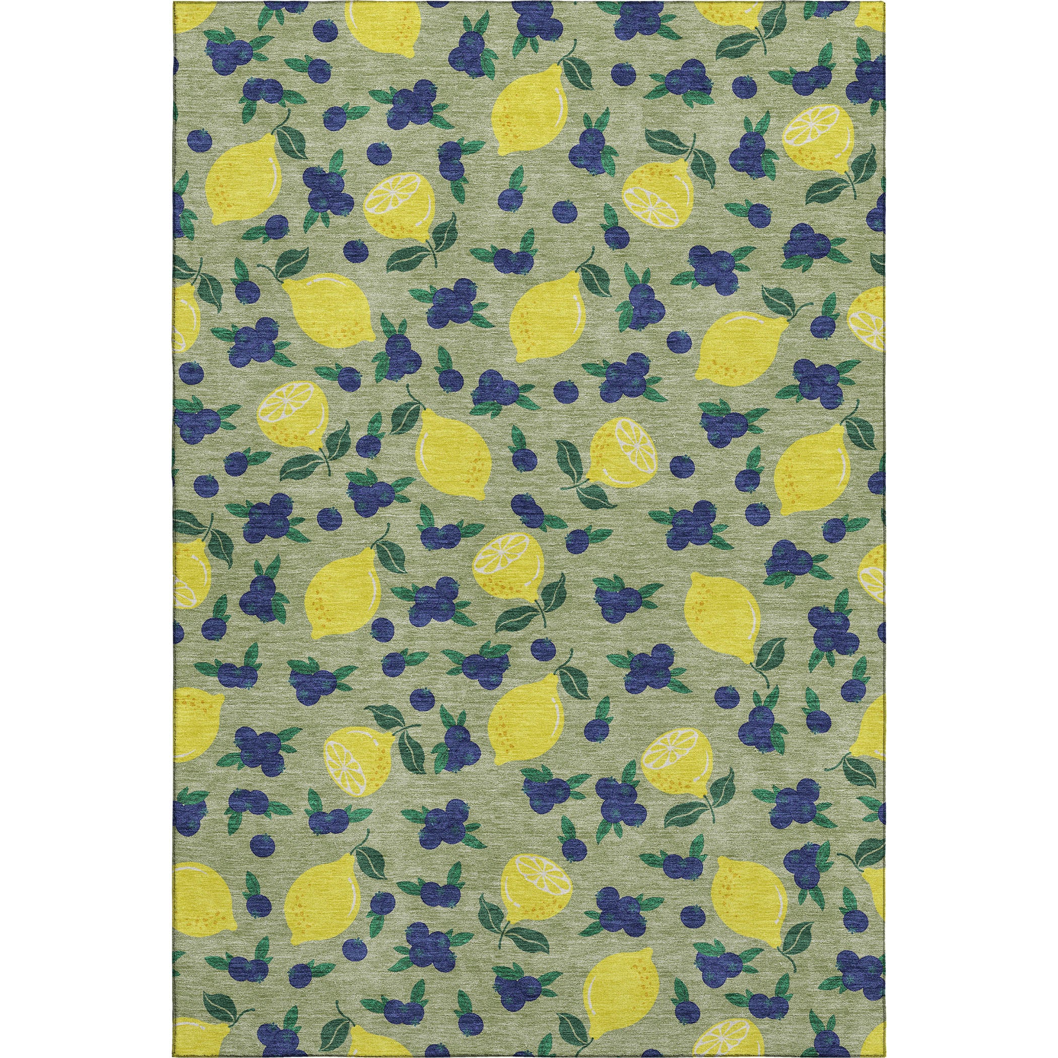 Lucerne Machine Washable Transitional Aloe Green Rug 3' x 5' #shape_Rectangle