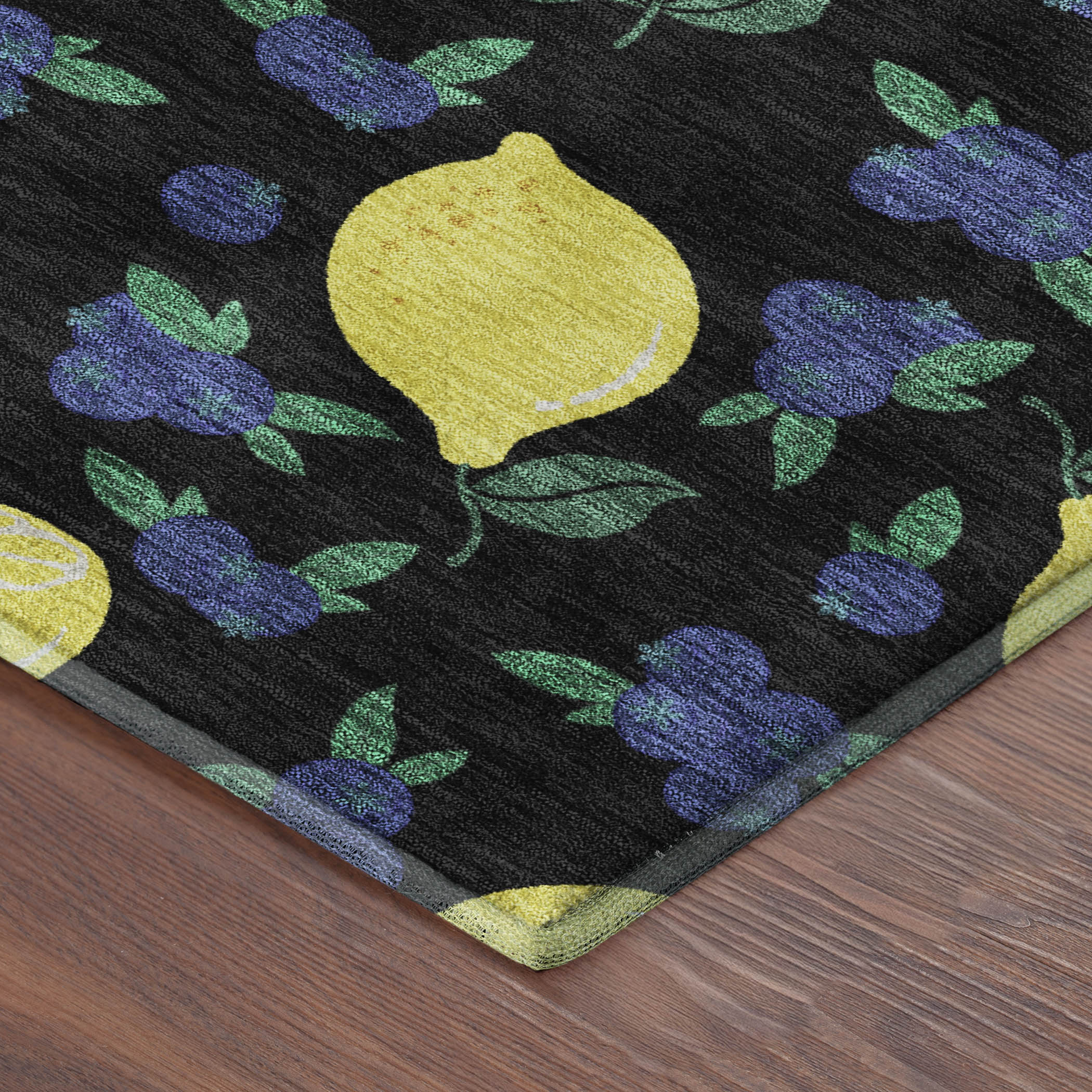 Lucerne Machine Washable Transitional Black Rug 1'8" x 2'6" #shape_Rectangle