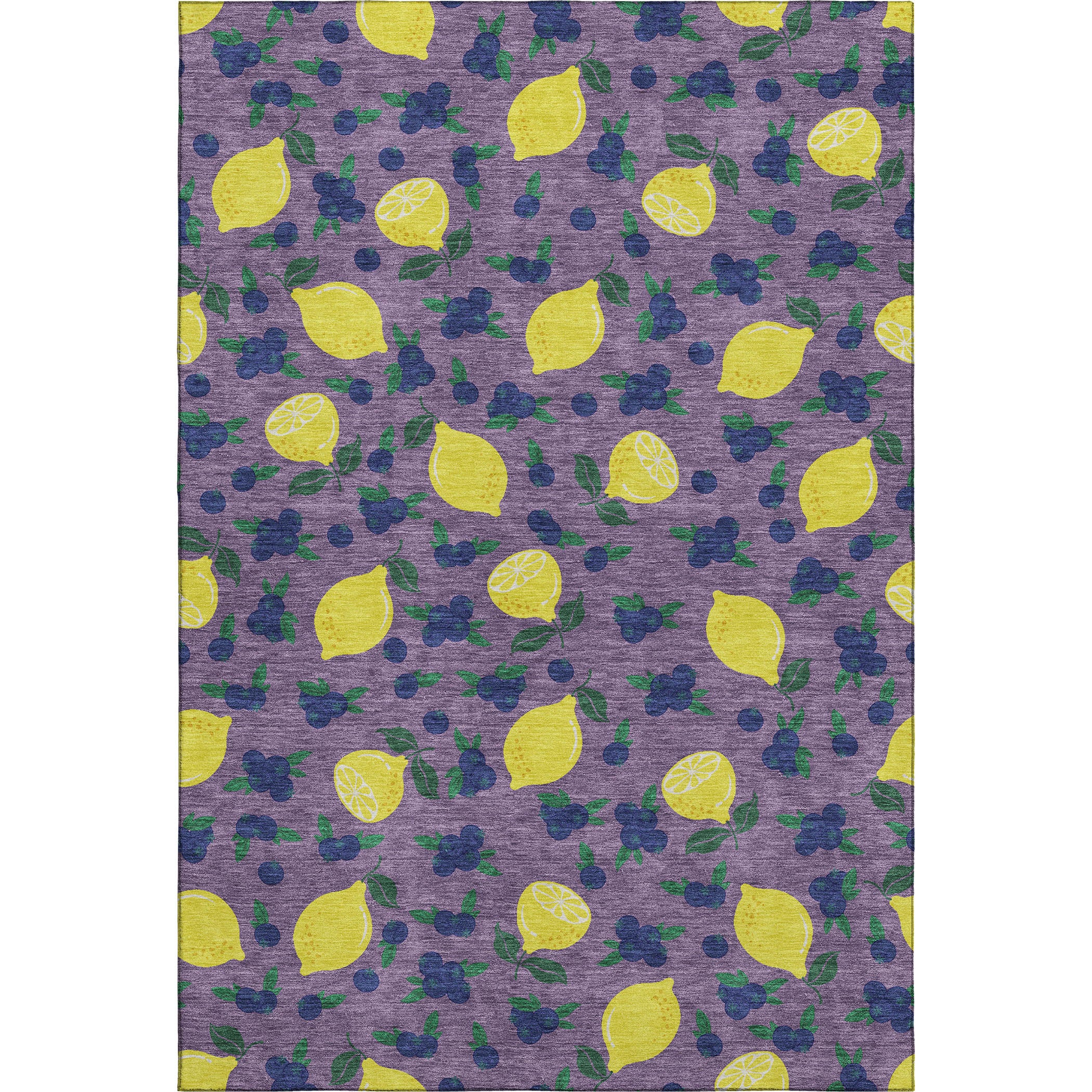Lucerne Machine Washable Transitional Lavender Purple Rug 3' x 5' #shape_Rectangle